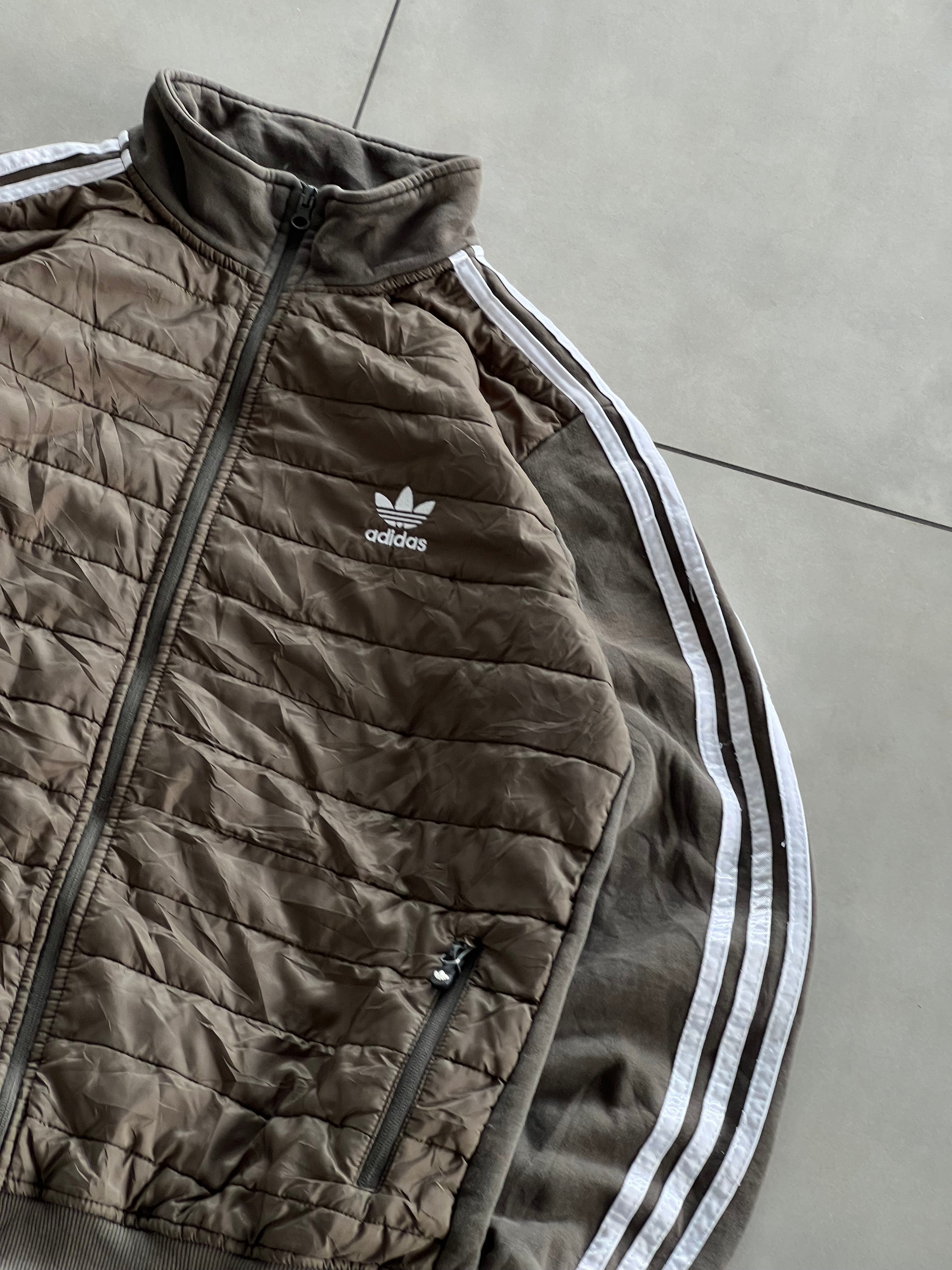 ADIDAS ORGINALS PUFFY VINTAGE JACKET- L