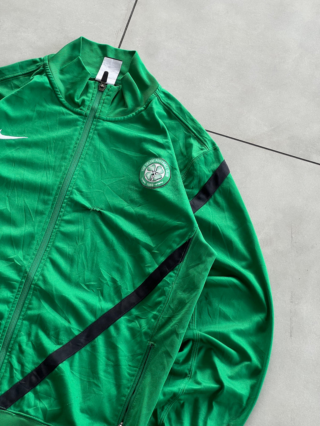 NIKE CELTIC FC TRACK FOOTBALL VINTAGE JACKET- S