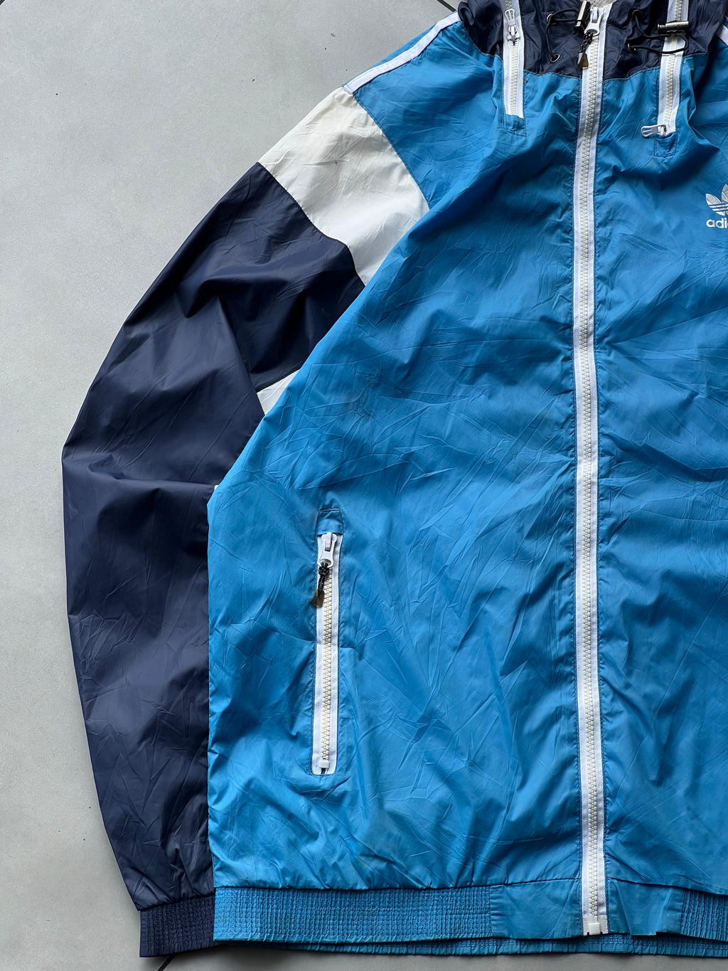 ADIDAS HOODIDED VTG JACKET-XL