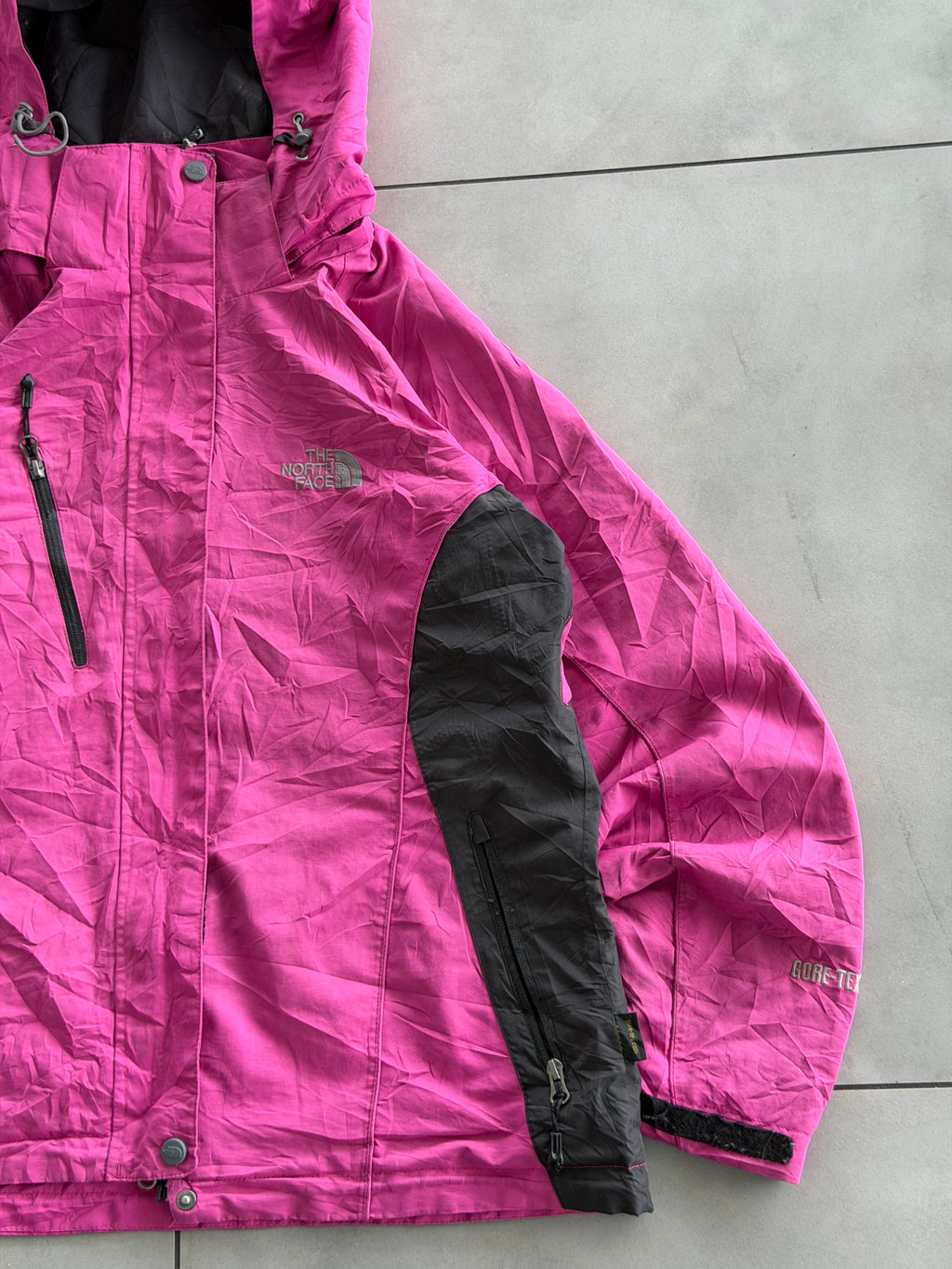 NORTH FACE HOODIE VTG JACKET- L