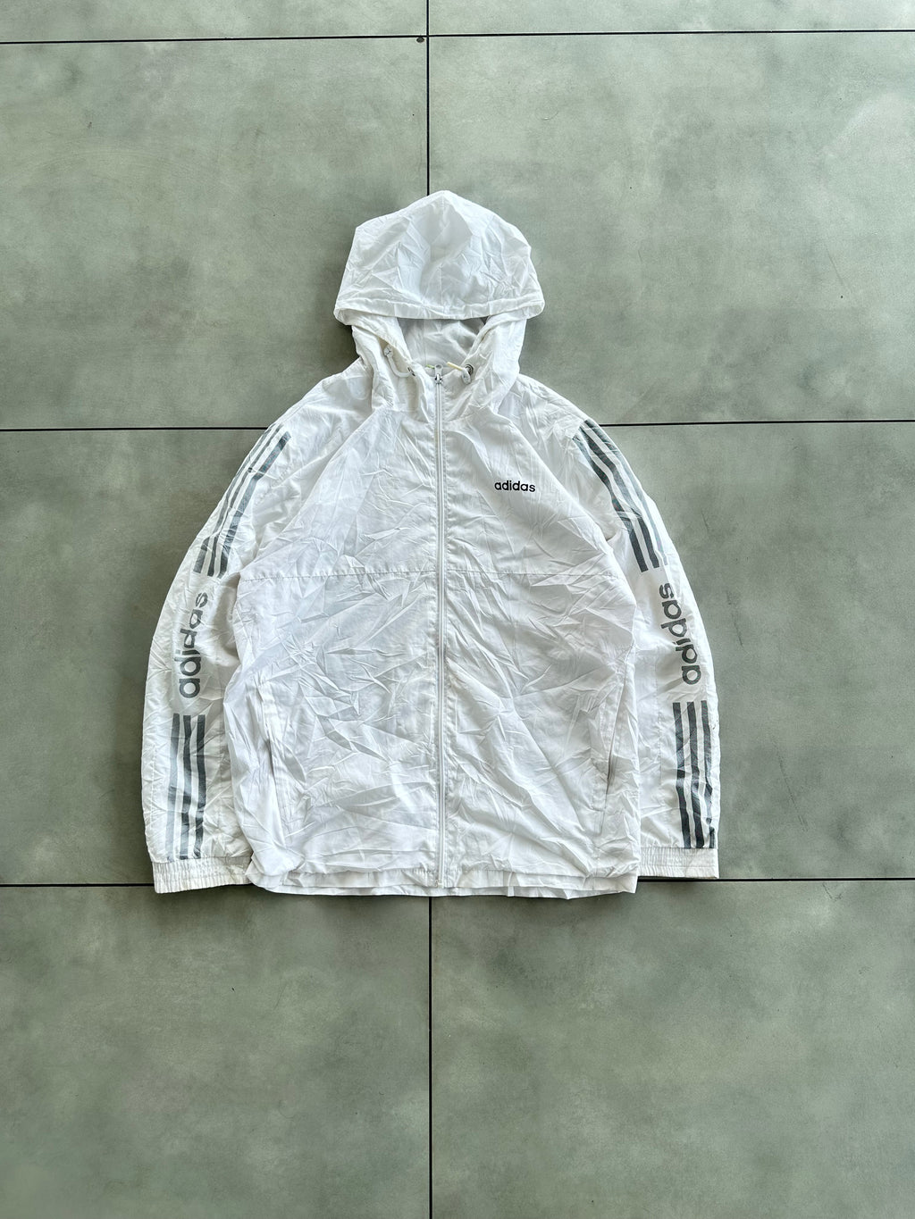 ADIDAS VTG WHITE JACKET-L