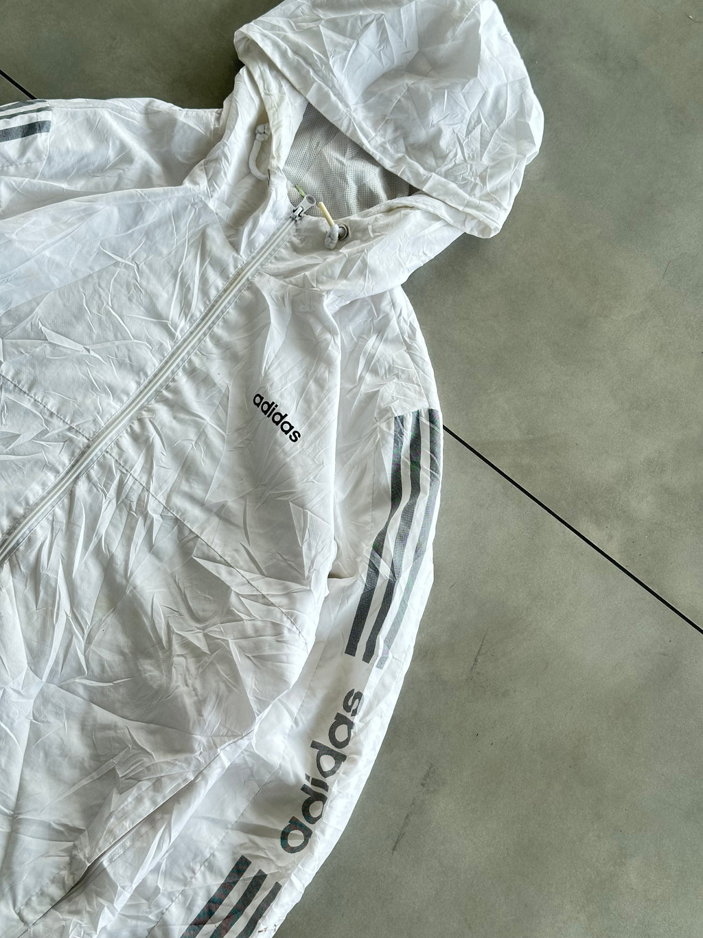 ADIDAS VTG WHITE JACKET-L