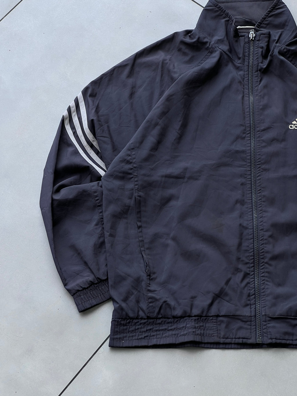 ADIDAS 1990s VTG STRIPE JACKET- L