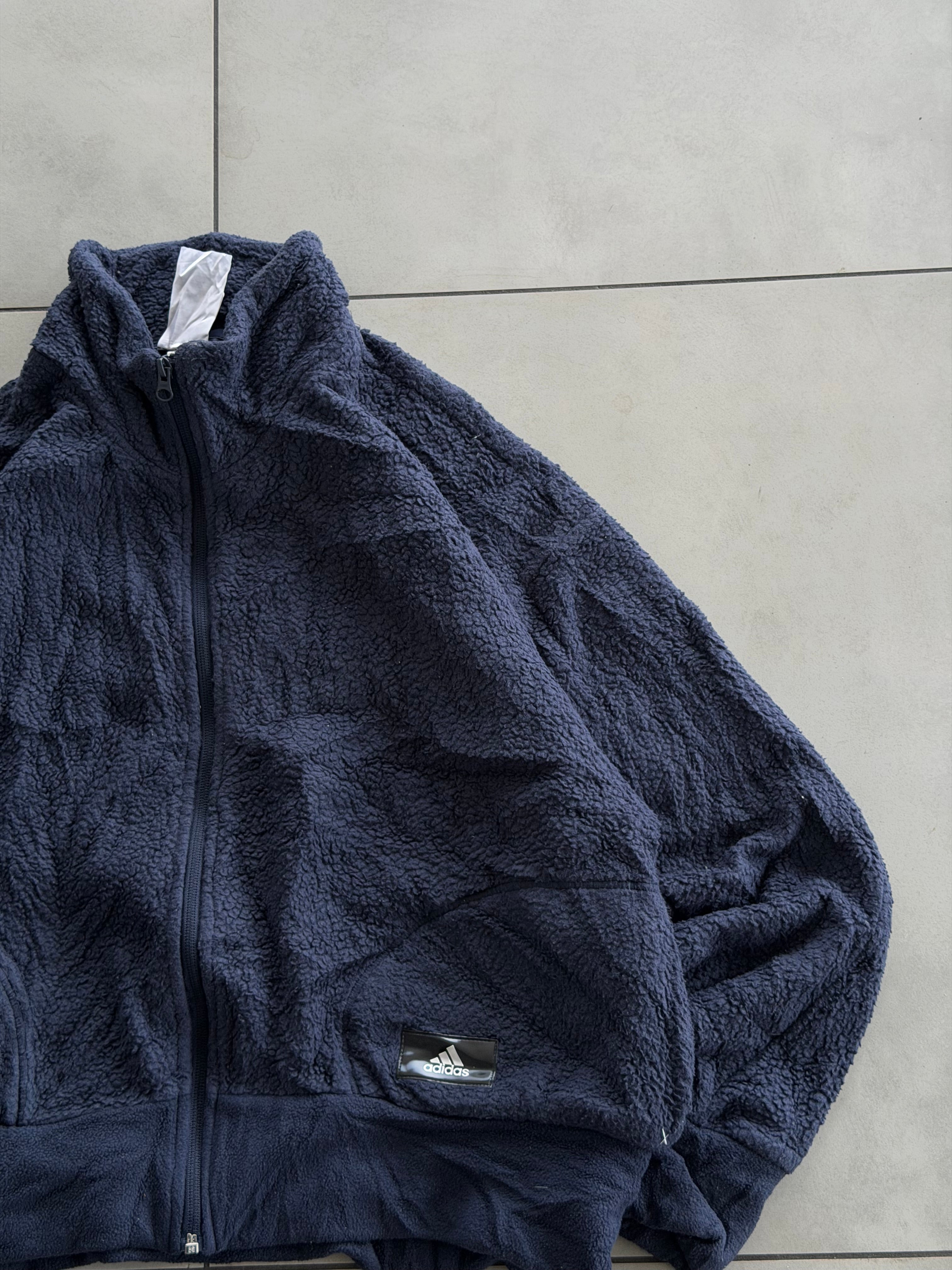 ADIDAS FLEECE VTG JACKET- M