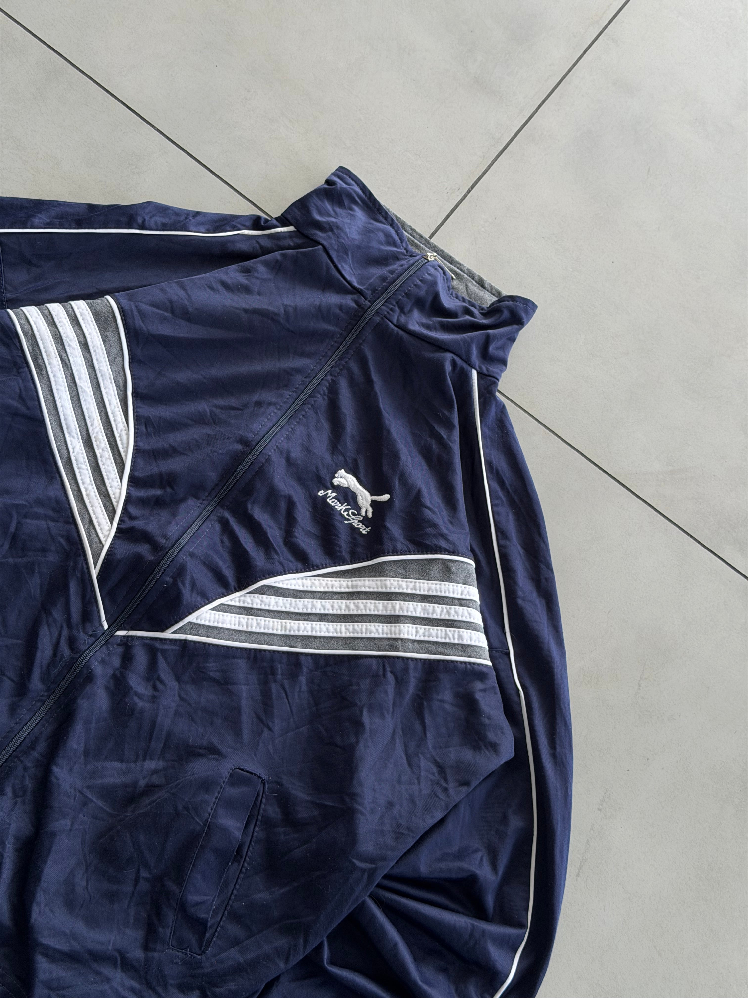 STRIPE VTG JACKET- L