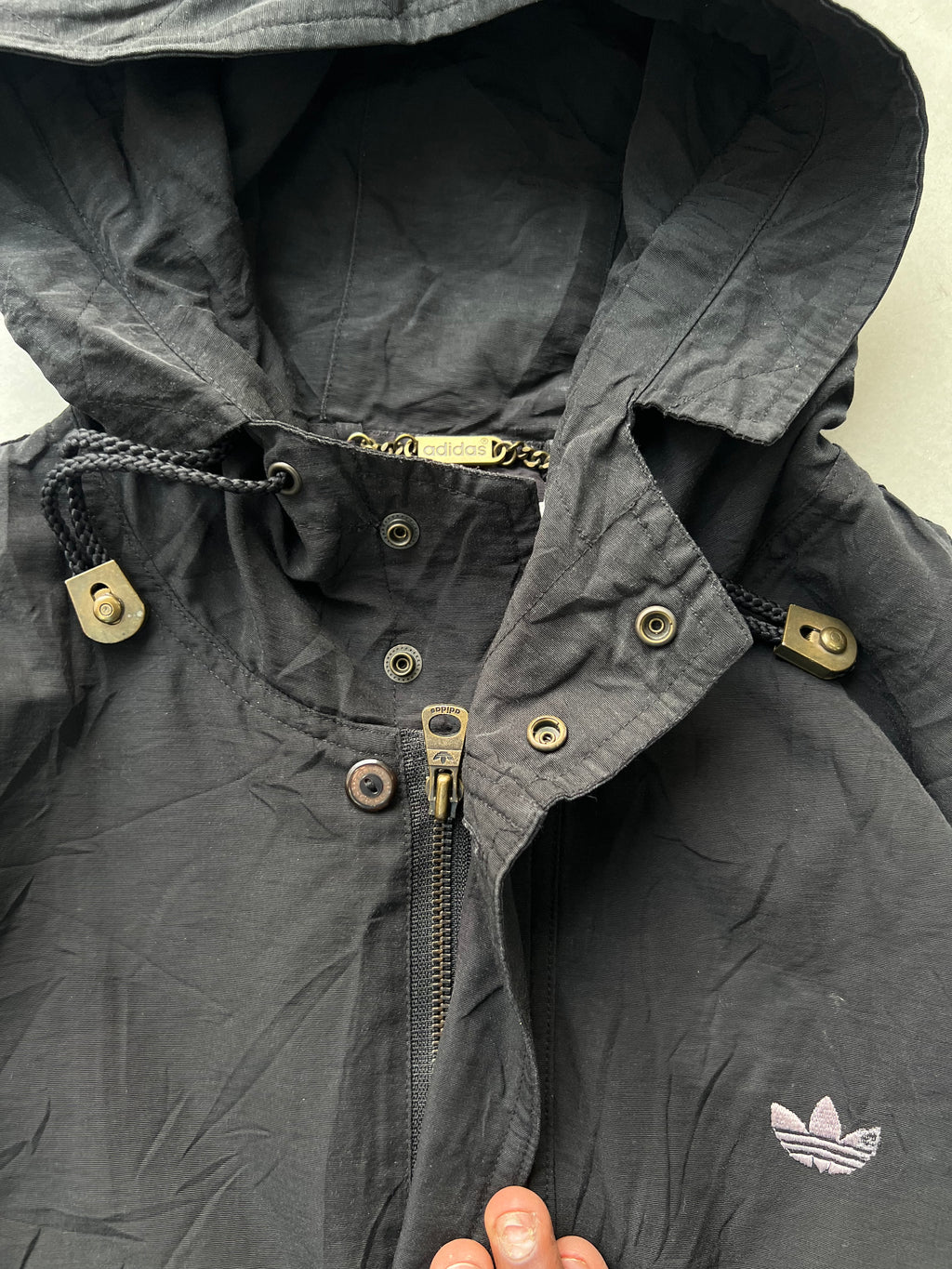ADIDAS VTG HOODIED JACKET- M/L