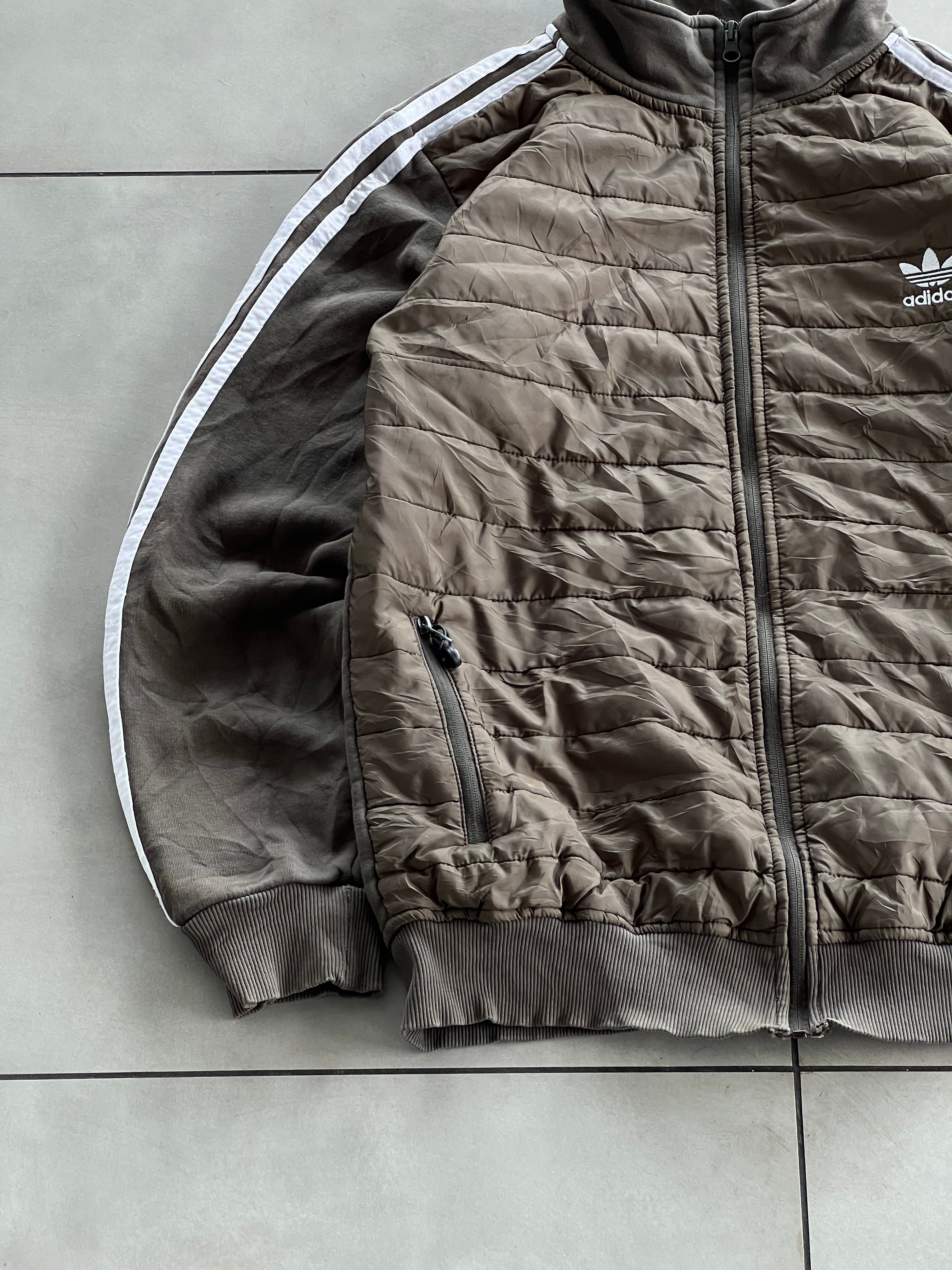 ADIDAS ORGINALS PUFFY VINTAGE JACKET- L