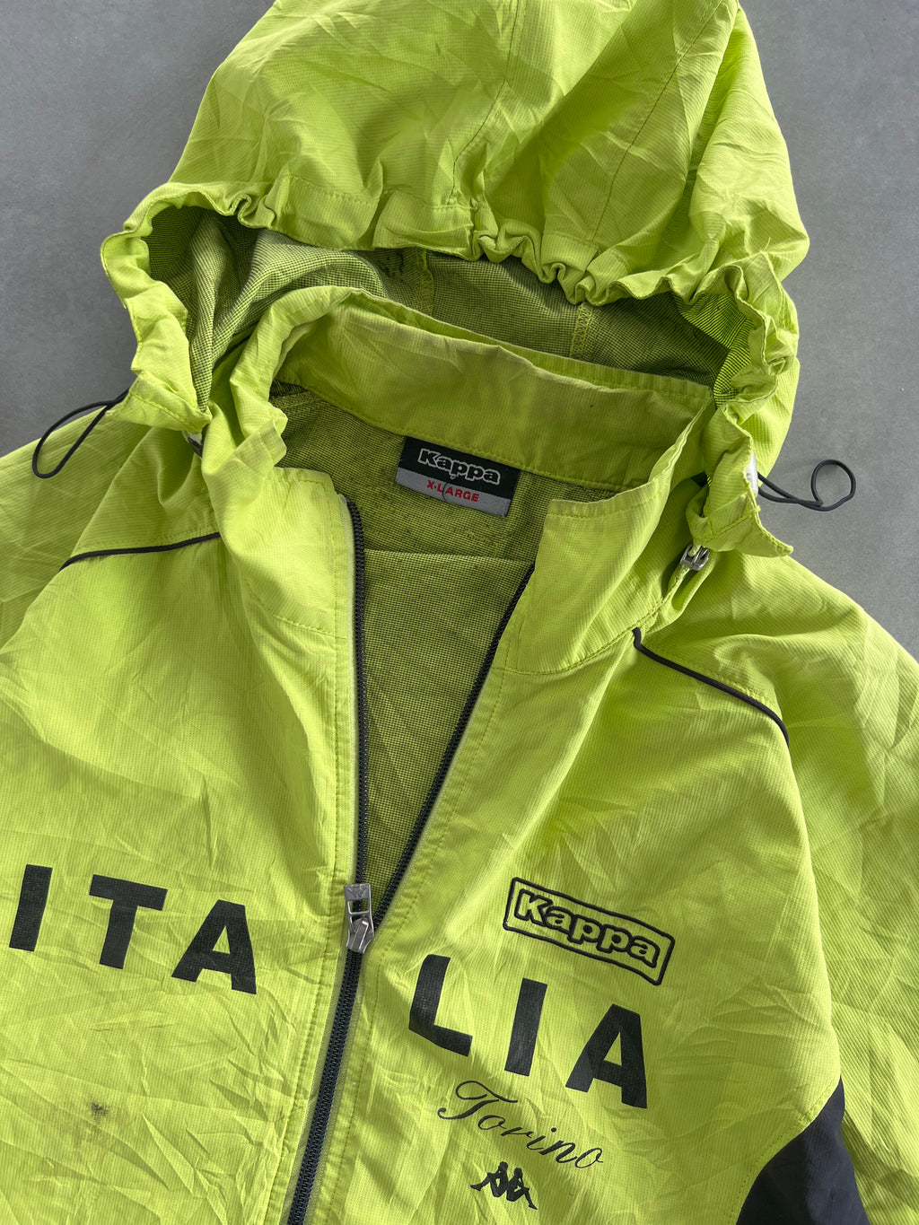 ITALIA HOODIE VTG FOOTBALL- XL