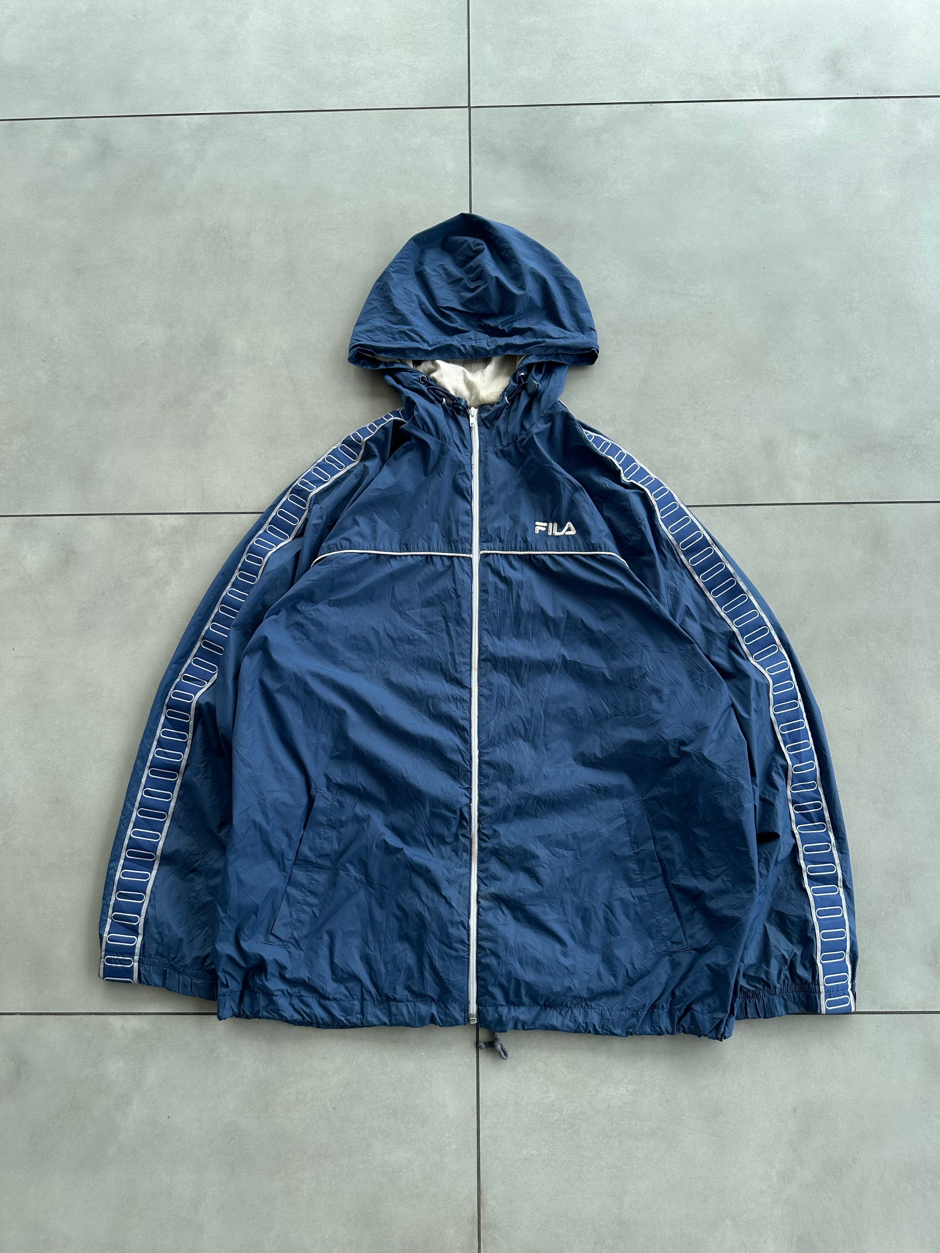 FILA HOODIE VTG BLUE JACKET-XXL