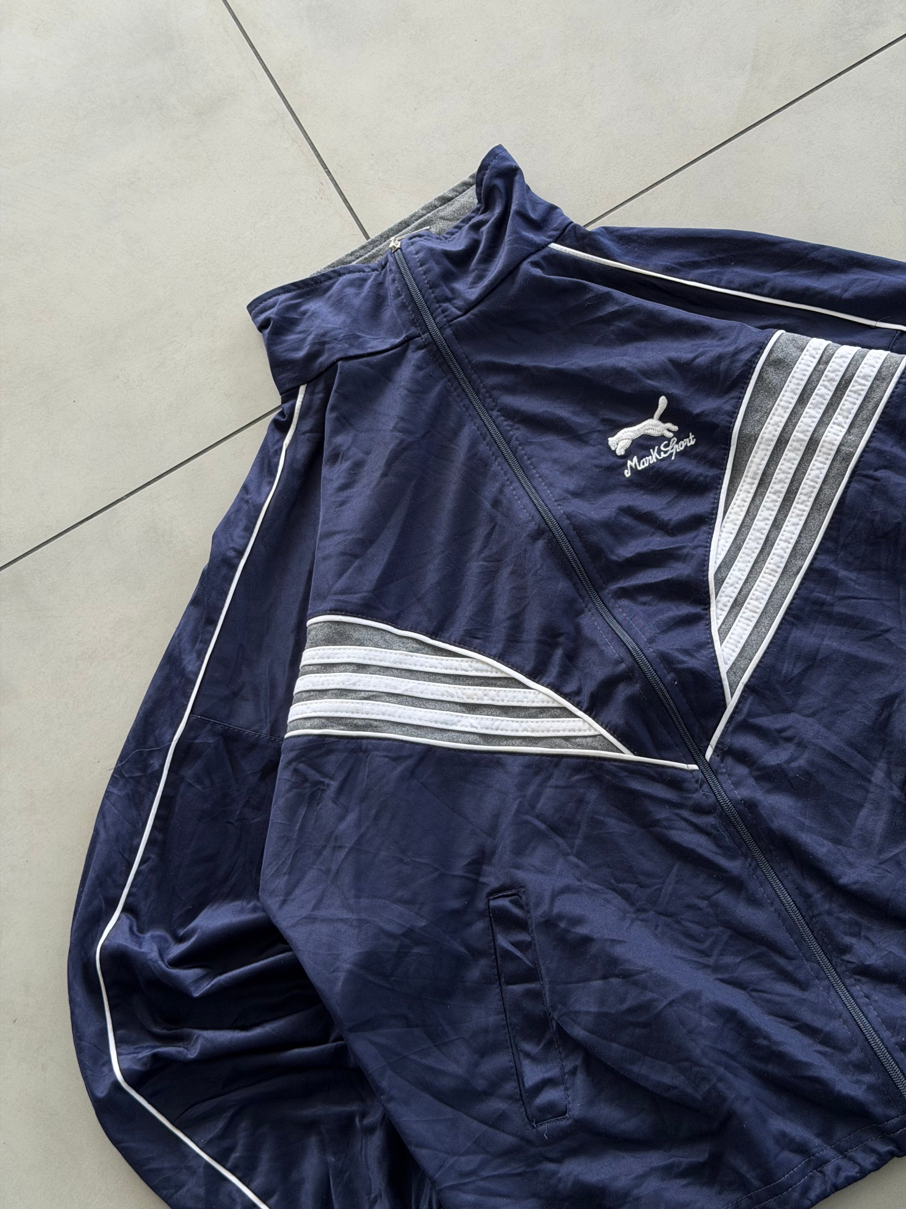 STRIPE VTG JACKET- L