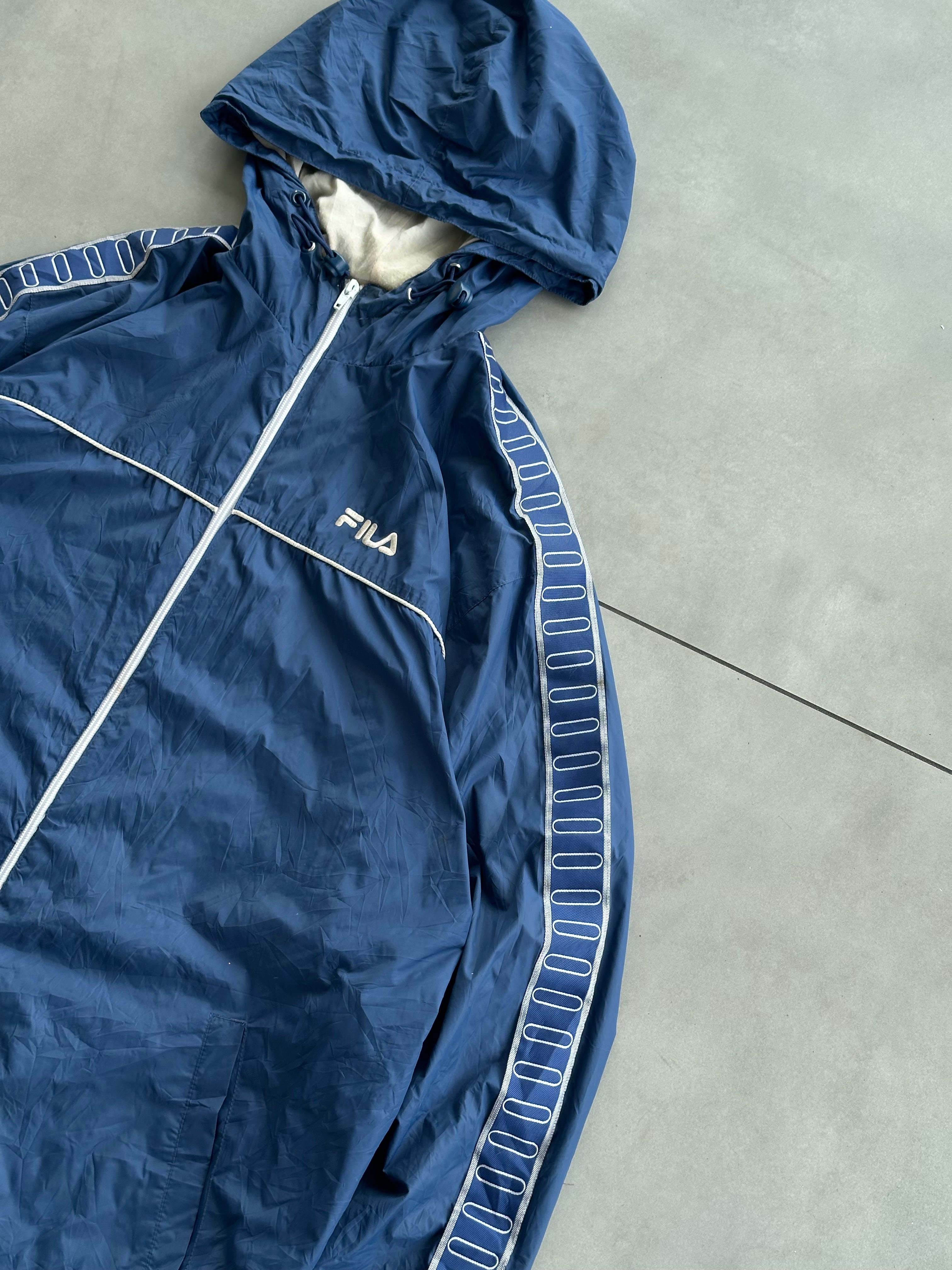 FILA HOODIE VTG BLUE JACKET-XXL