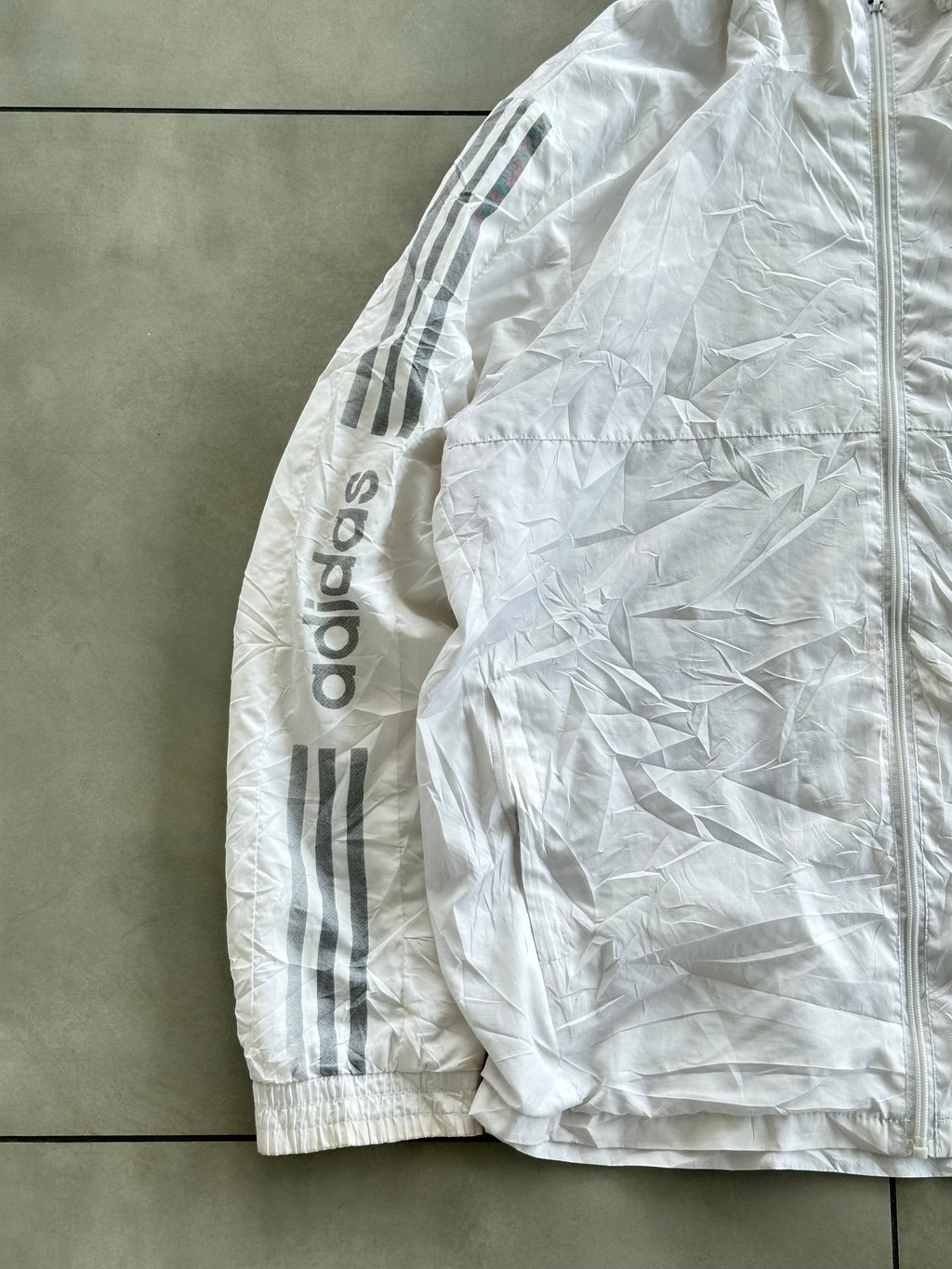 ADIDAS VTG WHITE JACKET-L