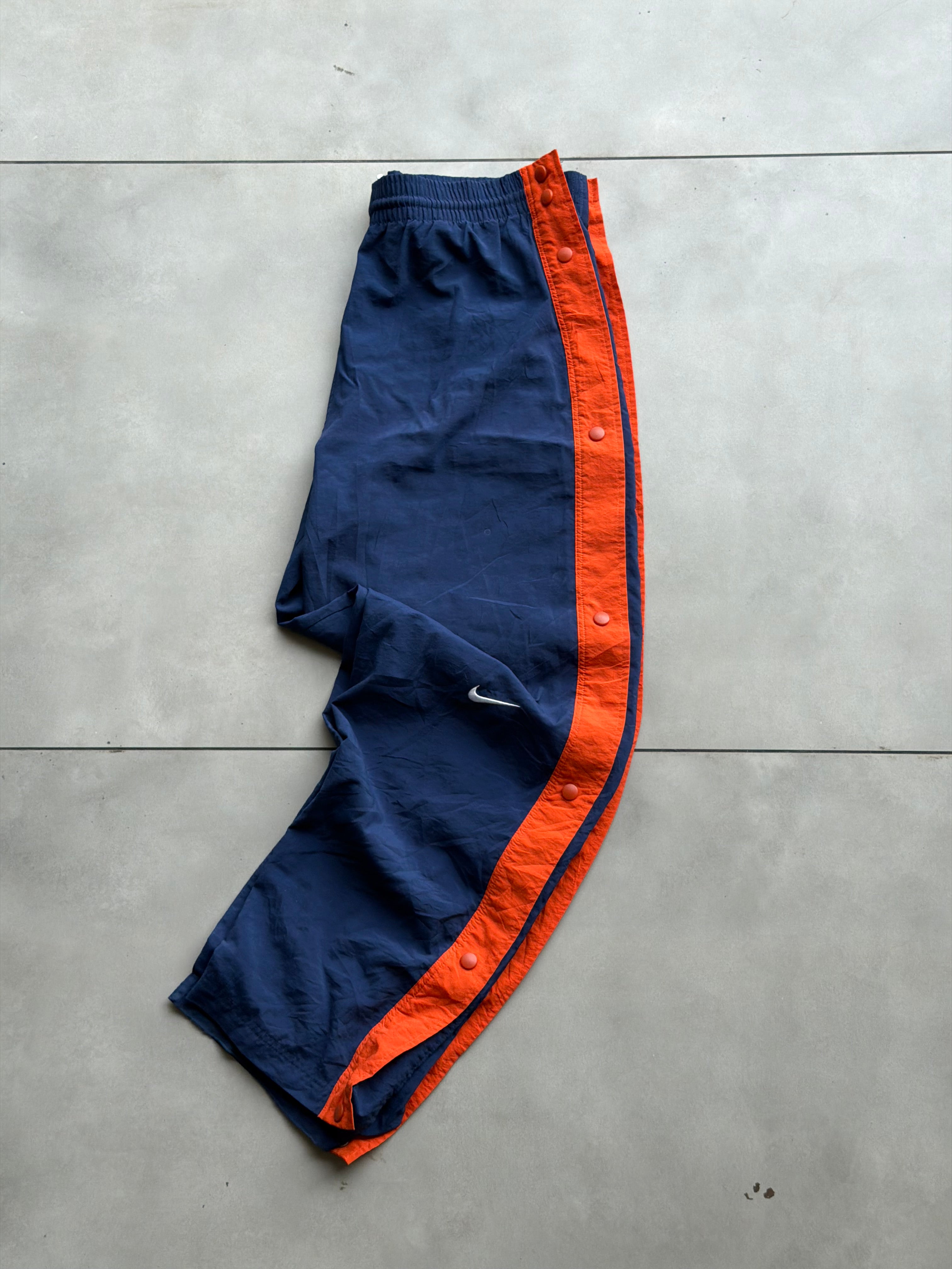 NIKE VTG 90’s NYLON SNAP BUTTON TRACK PANT- 36