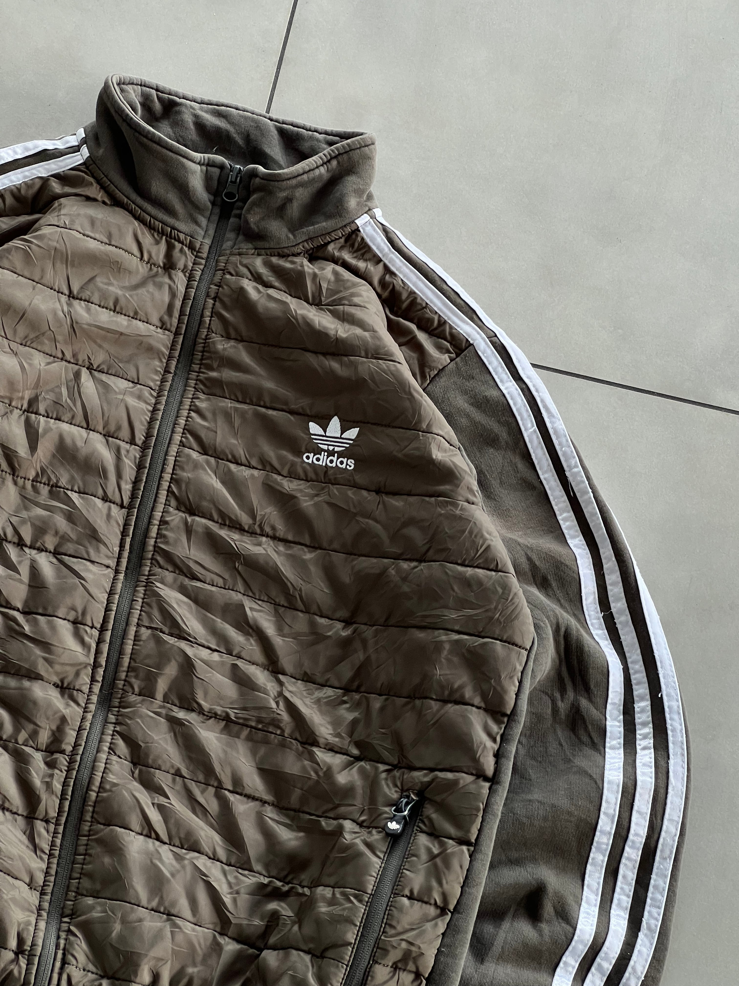 ADIDAS ORGINALS PUFFY VINTAGE JACKET- L