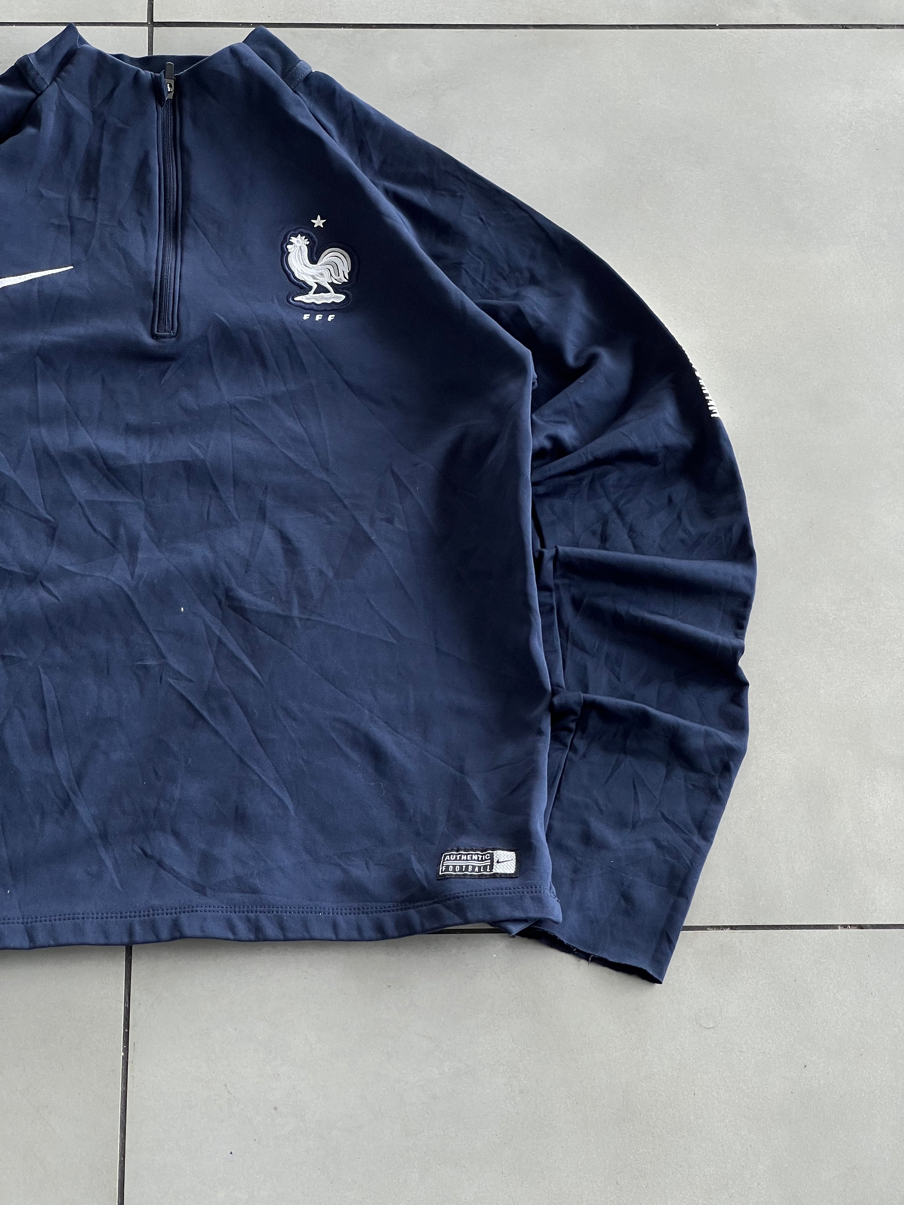 FRANCE QUARTER ZIPPER VTG JACKET- Xs-S