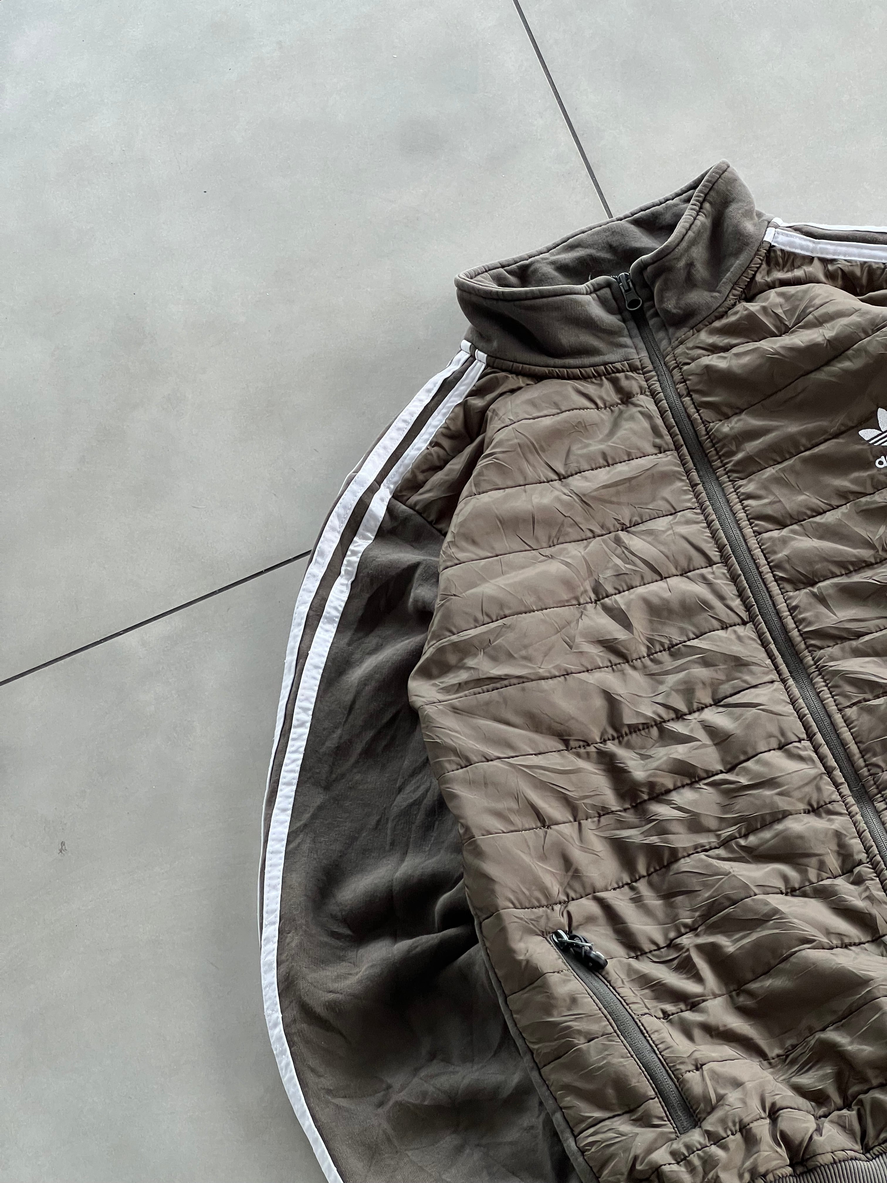 ADIDAS ORGINALS PUFFY VINTAGE JACKET- L