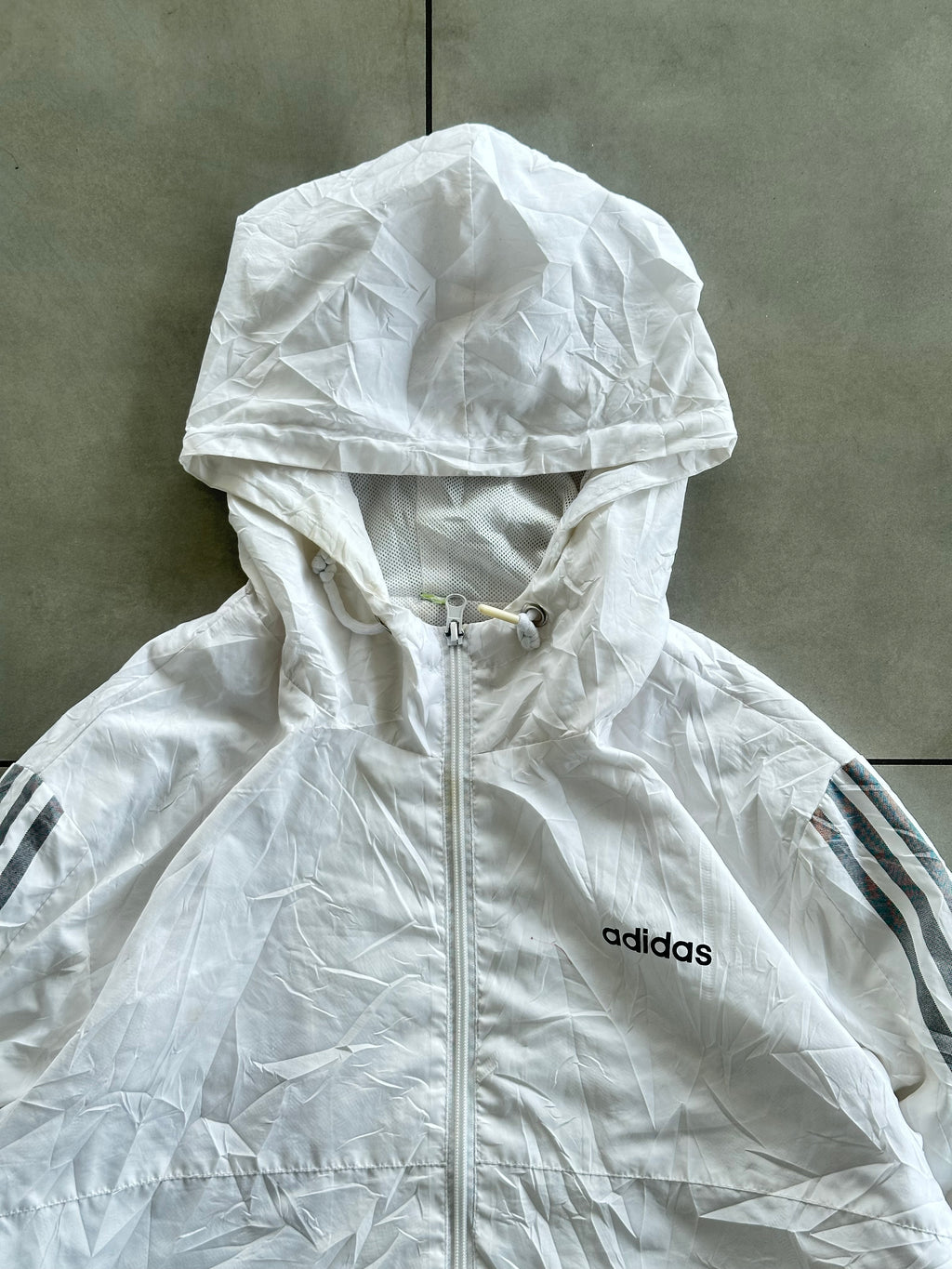 ADIDAS VTG WHITE JACKET-L