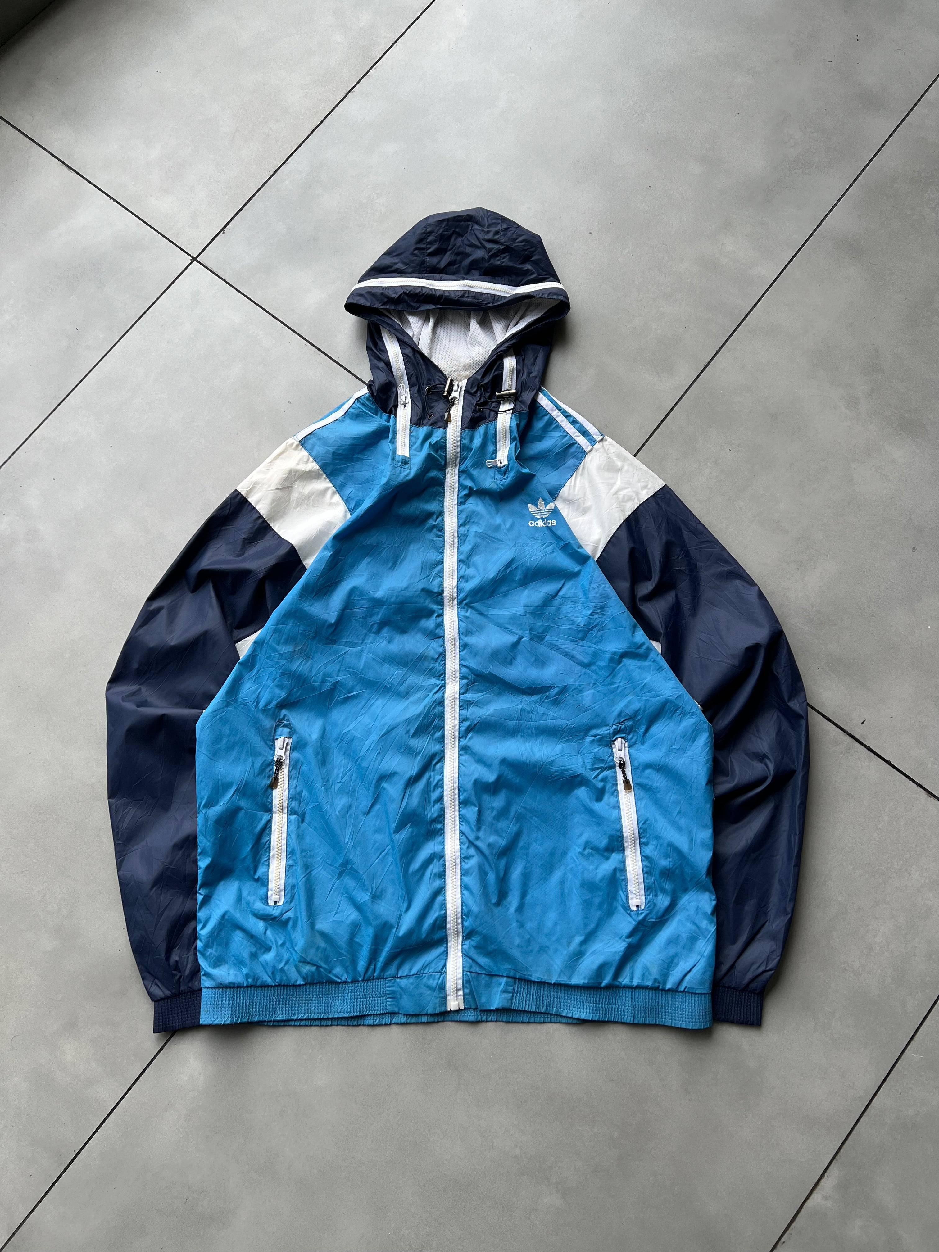 ADIDAS HOODIDED VTG JACKET-XL