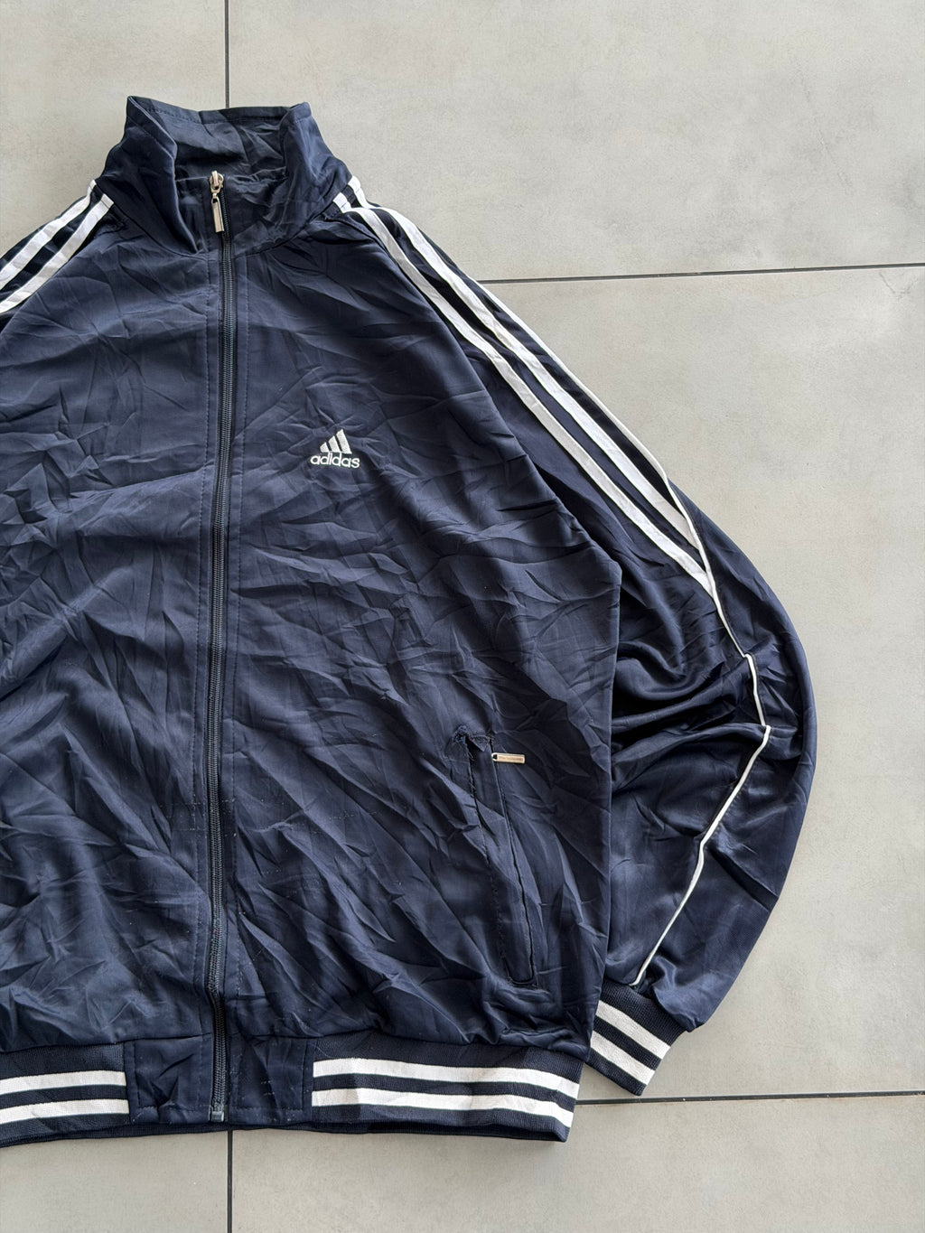 ADIDAS STRIPE VTG JACKET-L