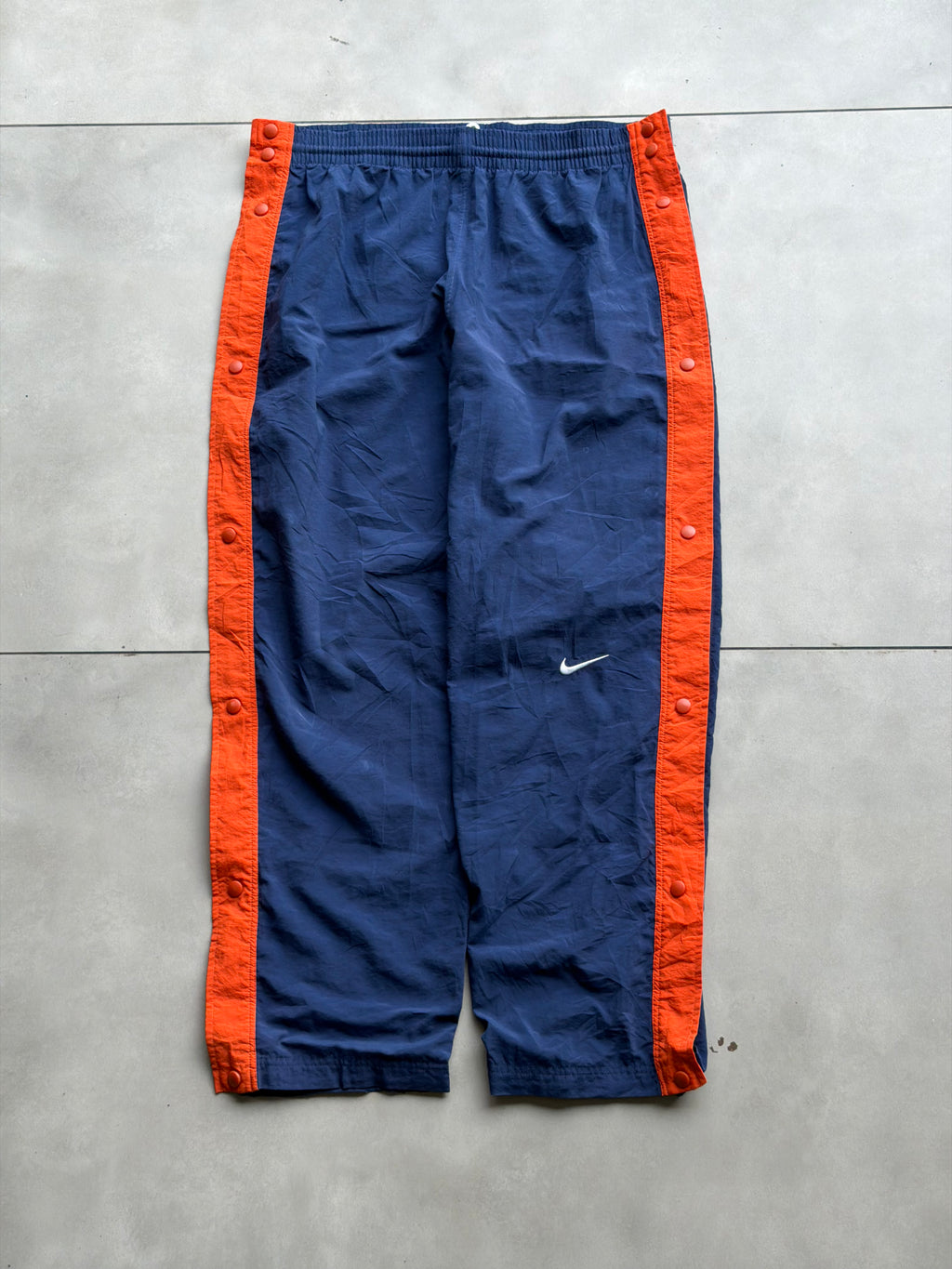 NIKE VTG 90’s NYLON SNAP BUTTON TRACK PANT- 36