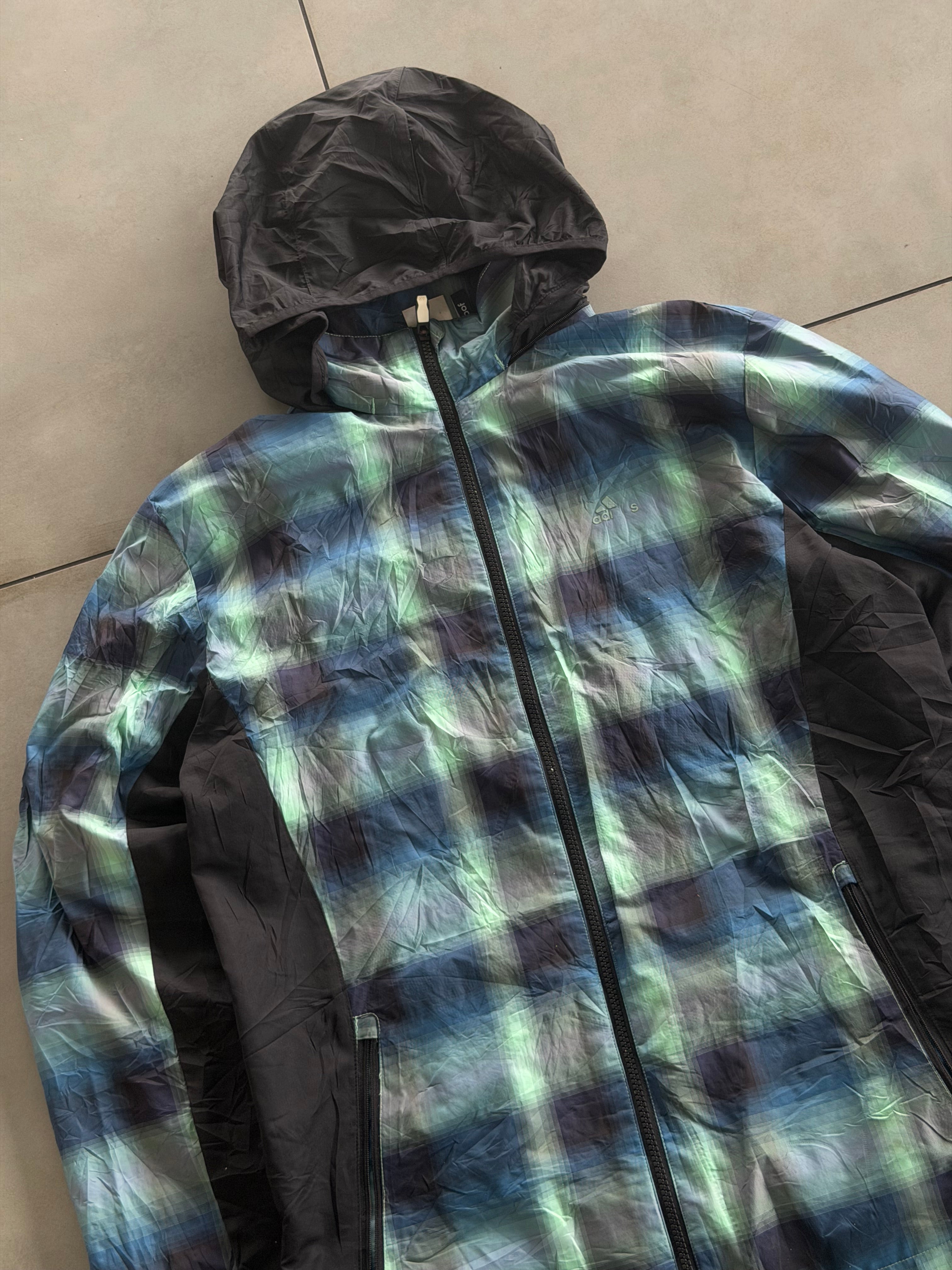 ADIDAS CHECKED VINTAGE JACKET- XL