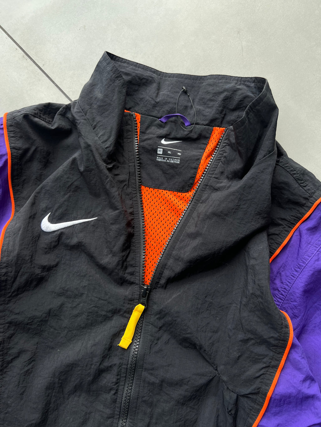 80’s NYLON MUTLICOLOR VTG JACKET- L