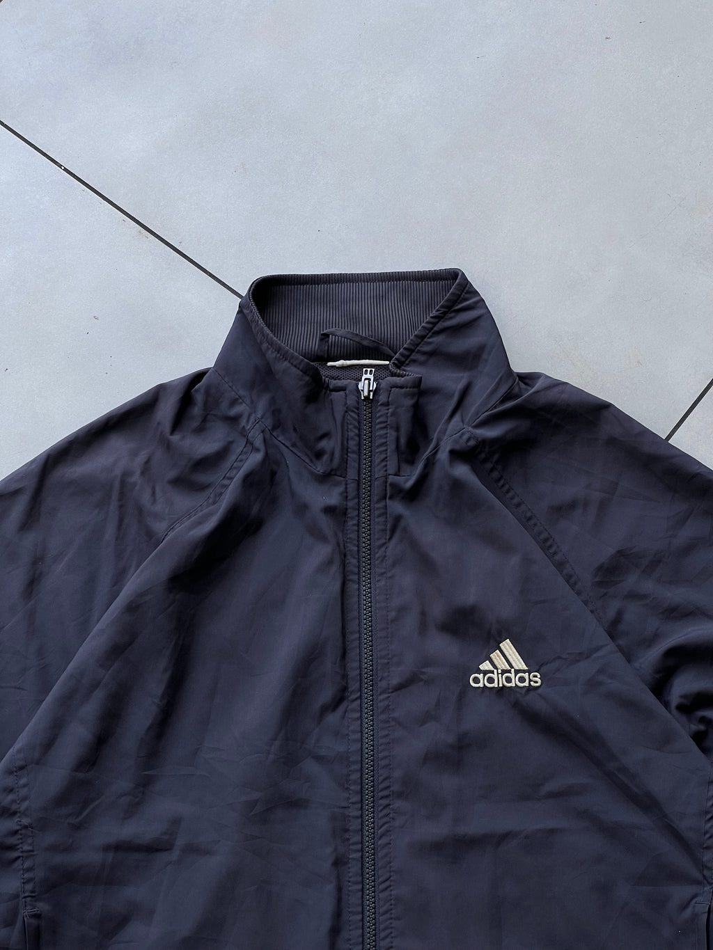 ADIDAS 1990s VTG STRIPE JACKET- L