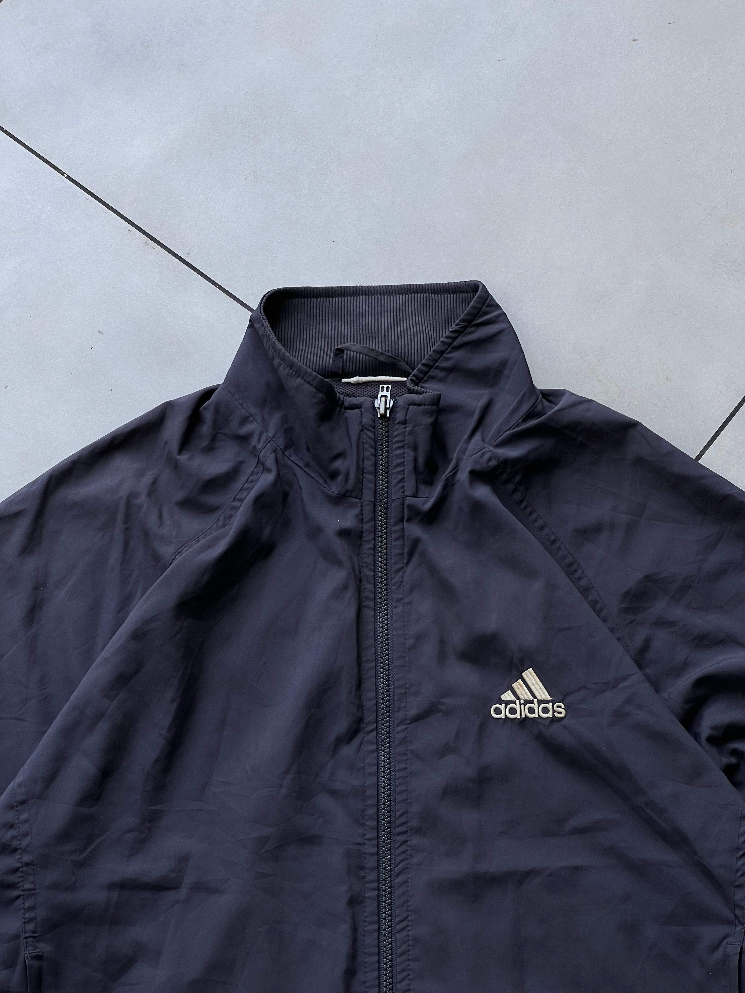 ADIDAS 1990s VTG STRIPE JACKET- L