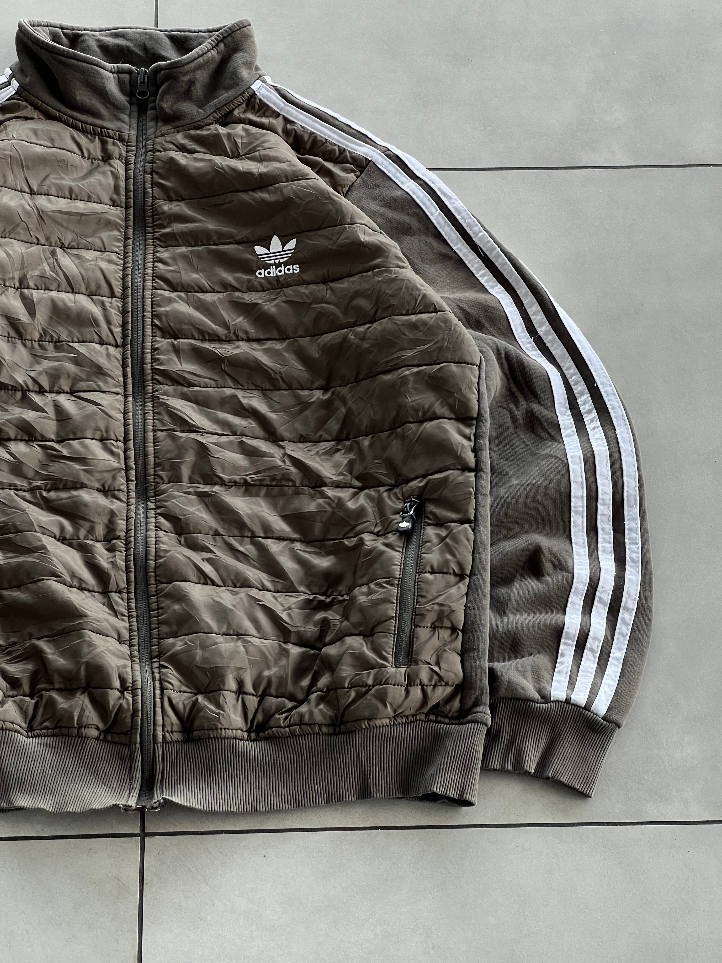 ADIDAS ORGINALS PUFFY VINTAGE JACKET- L