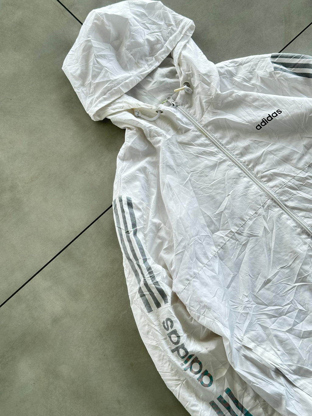 ADIDAS VTG WHITE JACKET-L