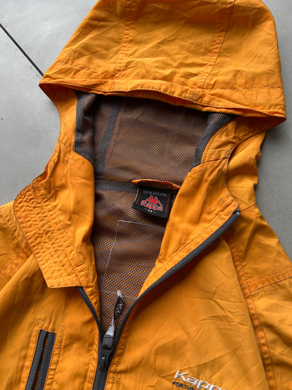 VINTAGE KAPPA HOODIDED MOG JACKET-M
