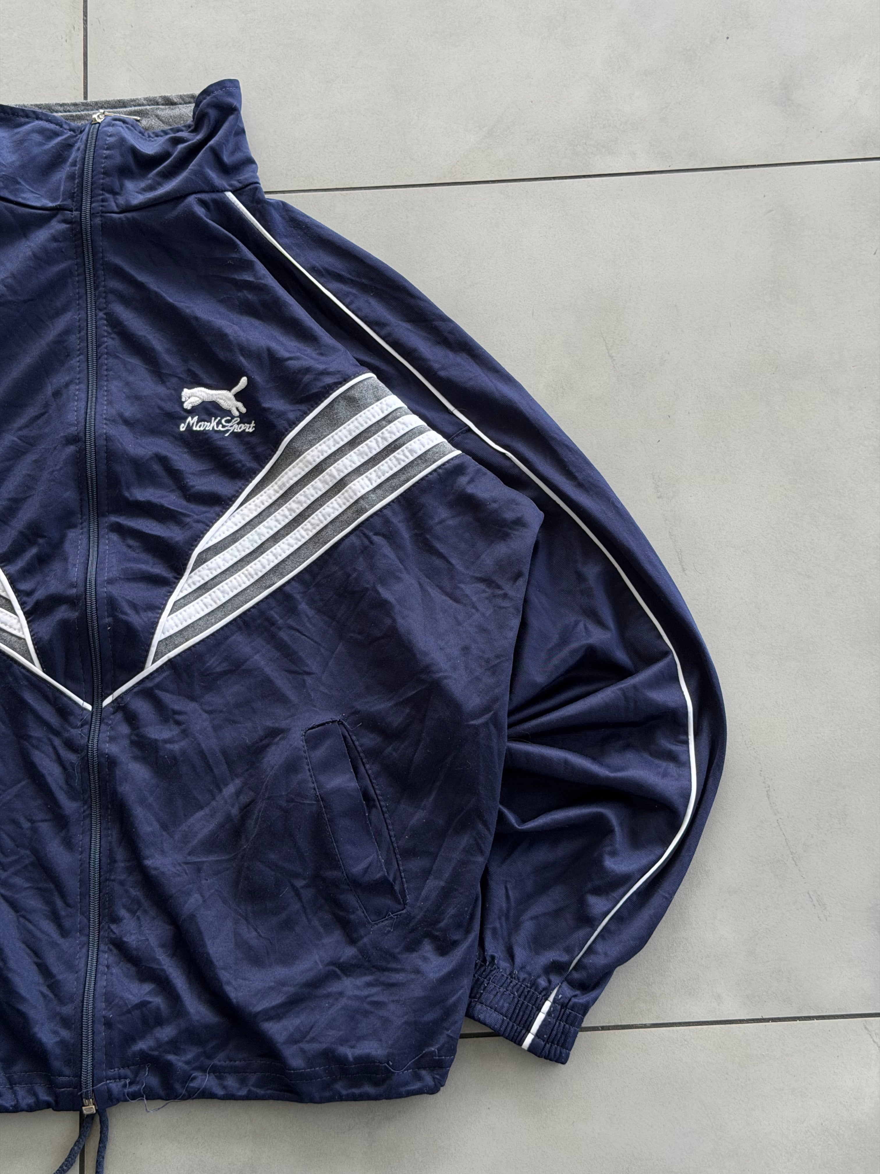 STRIPE VTG JACKET- L