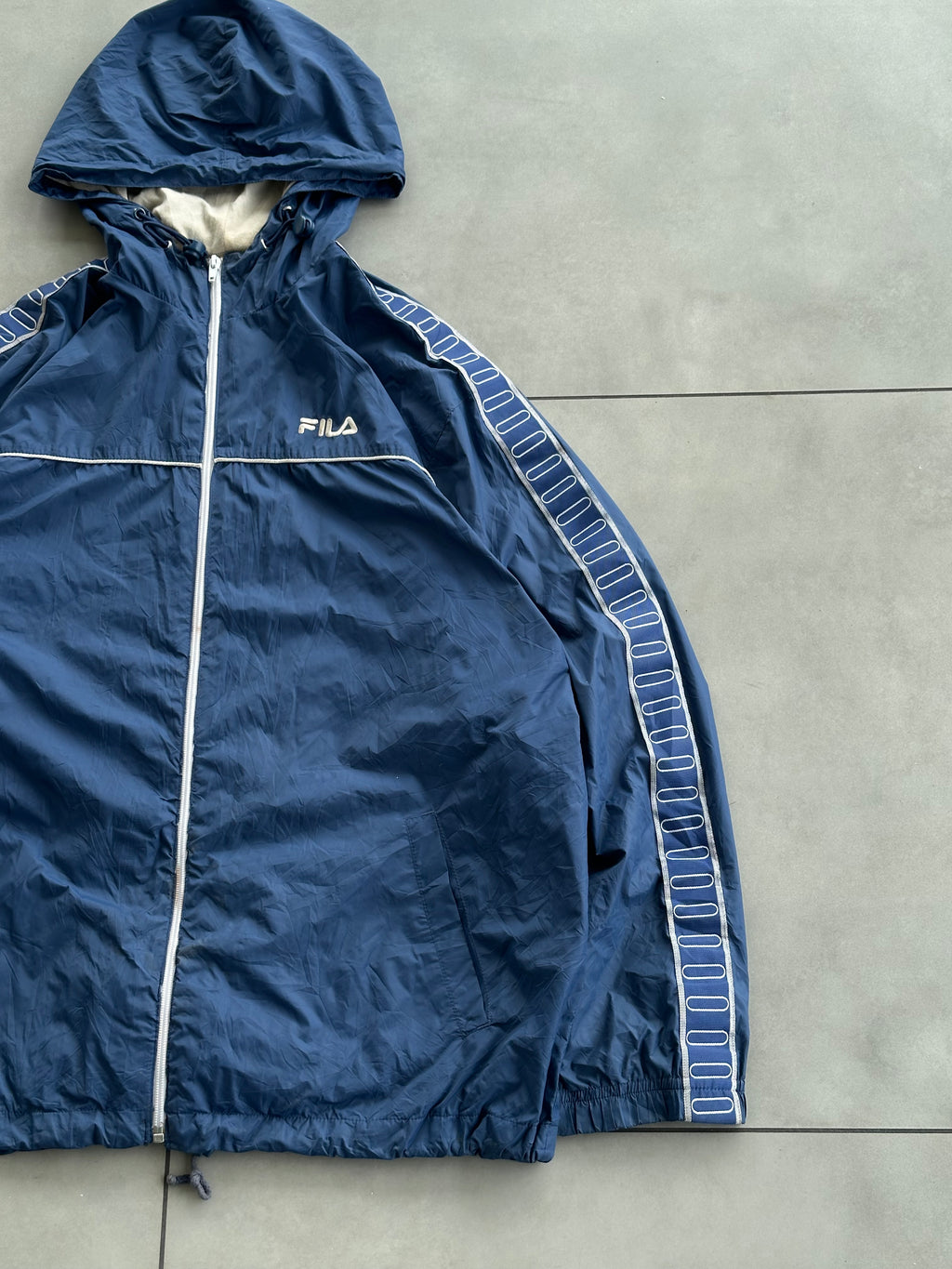 FILA HOODIE VTG BLUE JACKET-XXL
