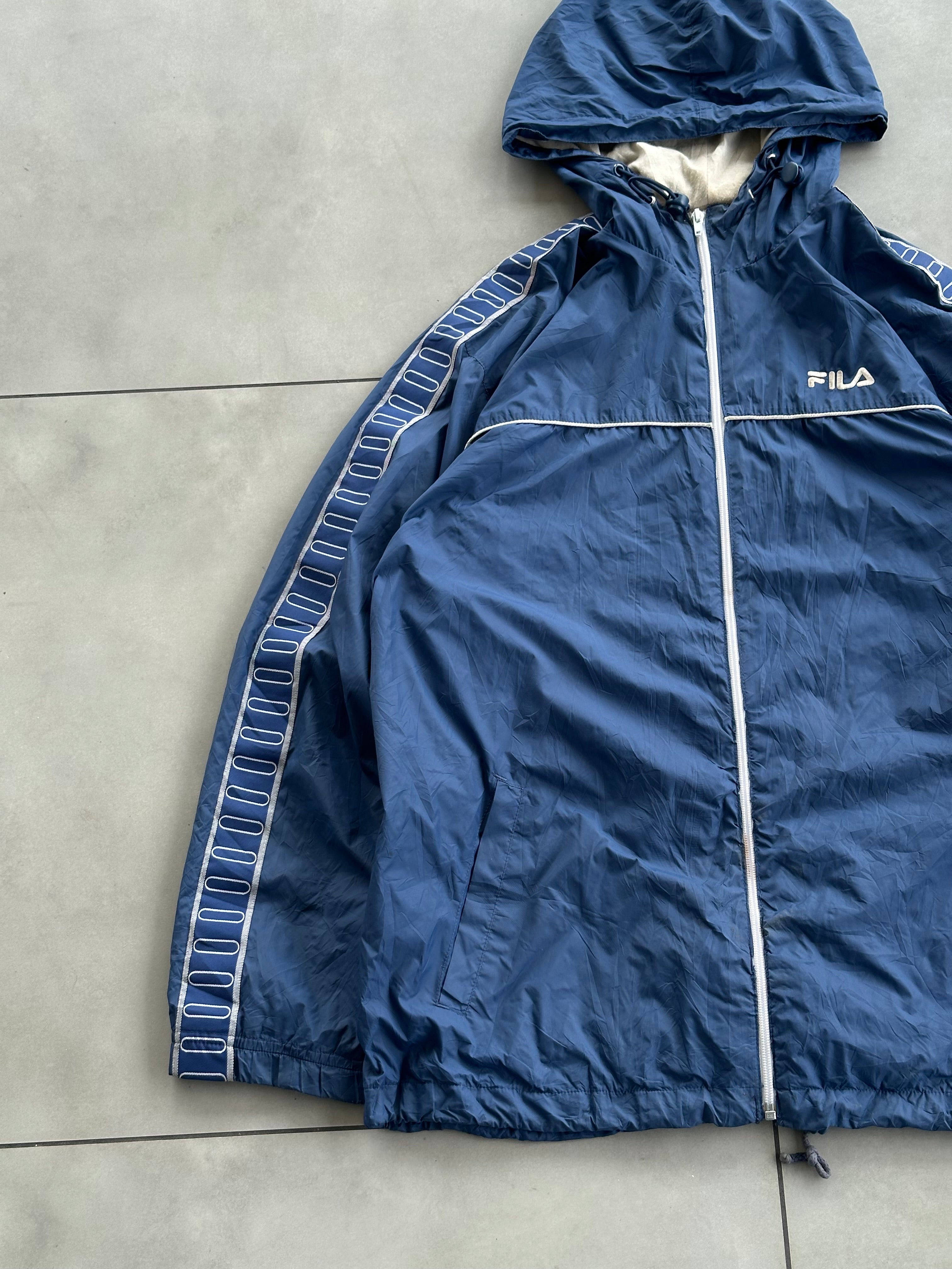 FILA HOODIE VTG BLUE JACKET-XXL