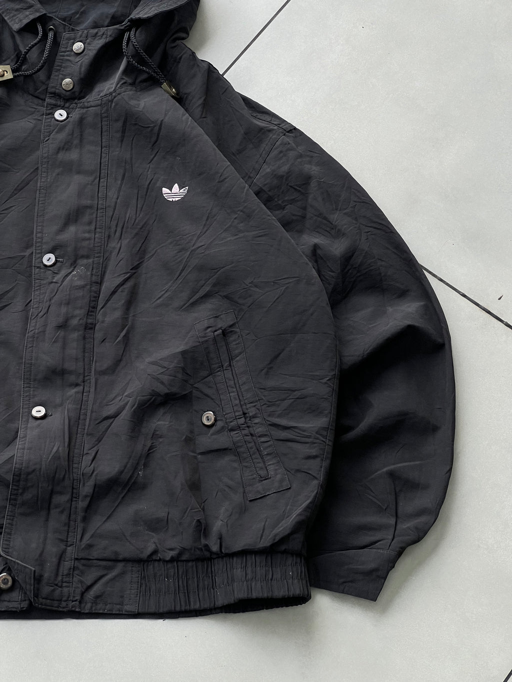 ADIDAS VTG HOODIED JACKET- M/L