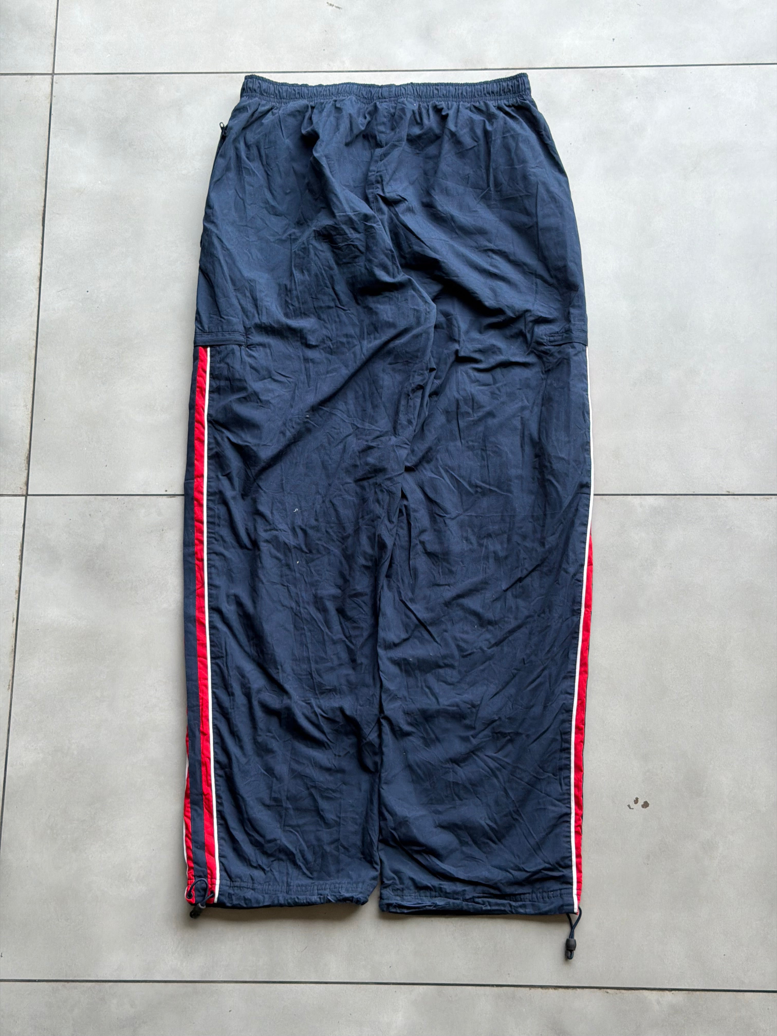 NIKE SWOOSH NAVY EMBROIDERED VTG TRACK PANT- 34