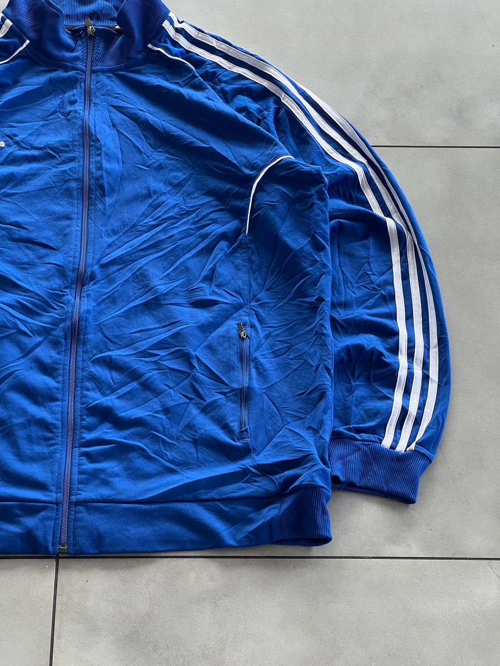 ADIDAS BLUE STRIPE VINTAGE JACKET- XXL