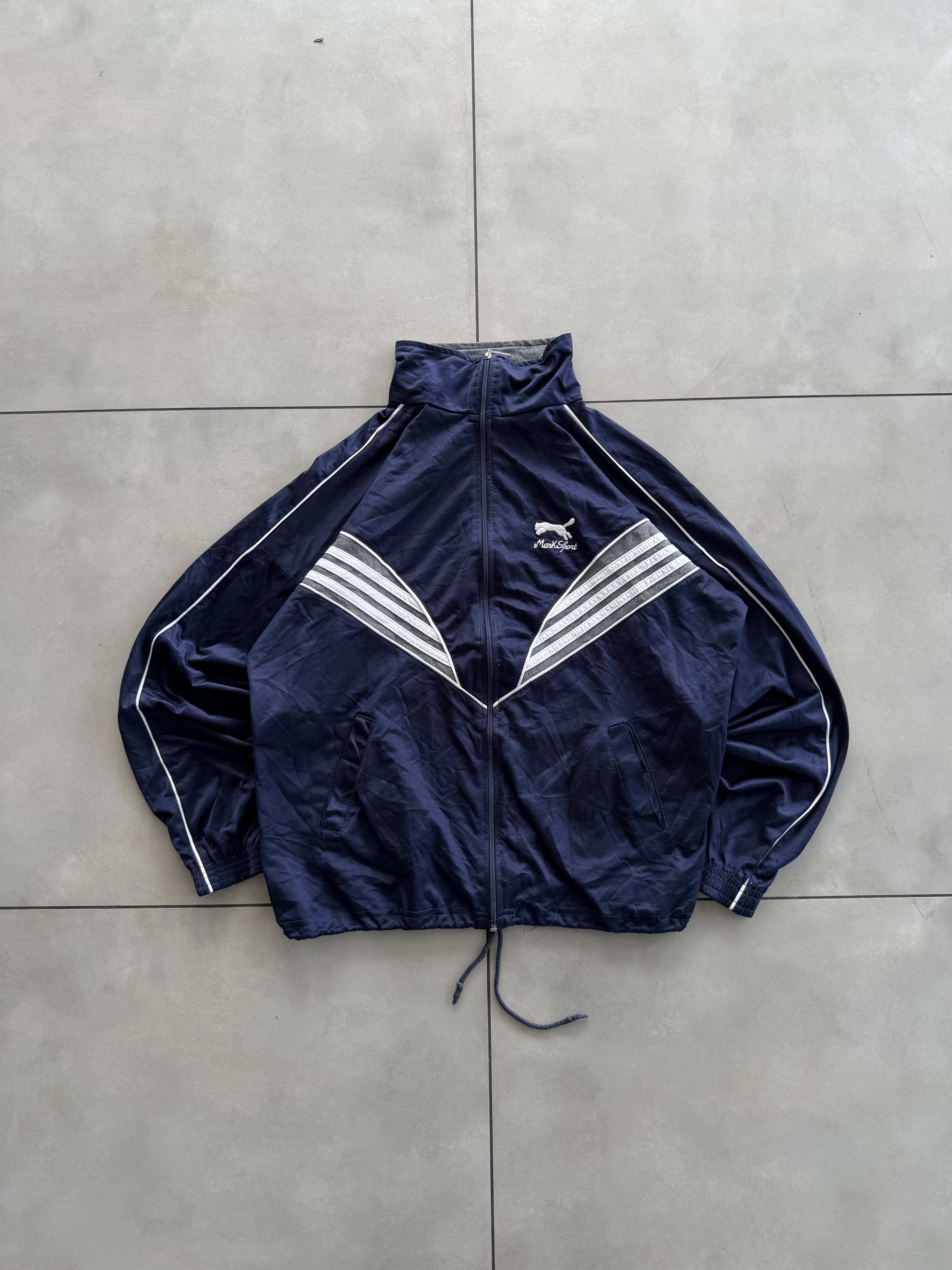 STRIPE VTG JACKET- L