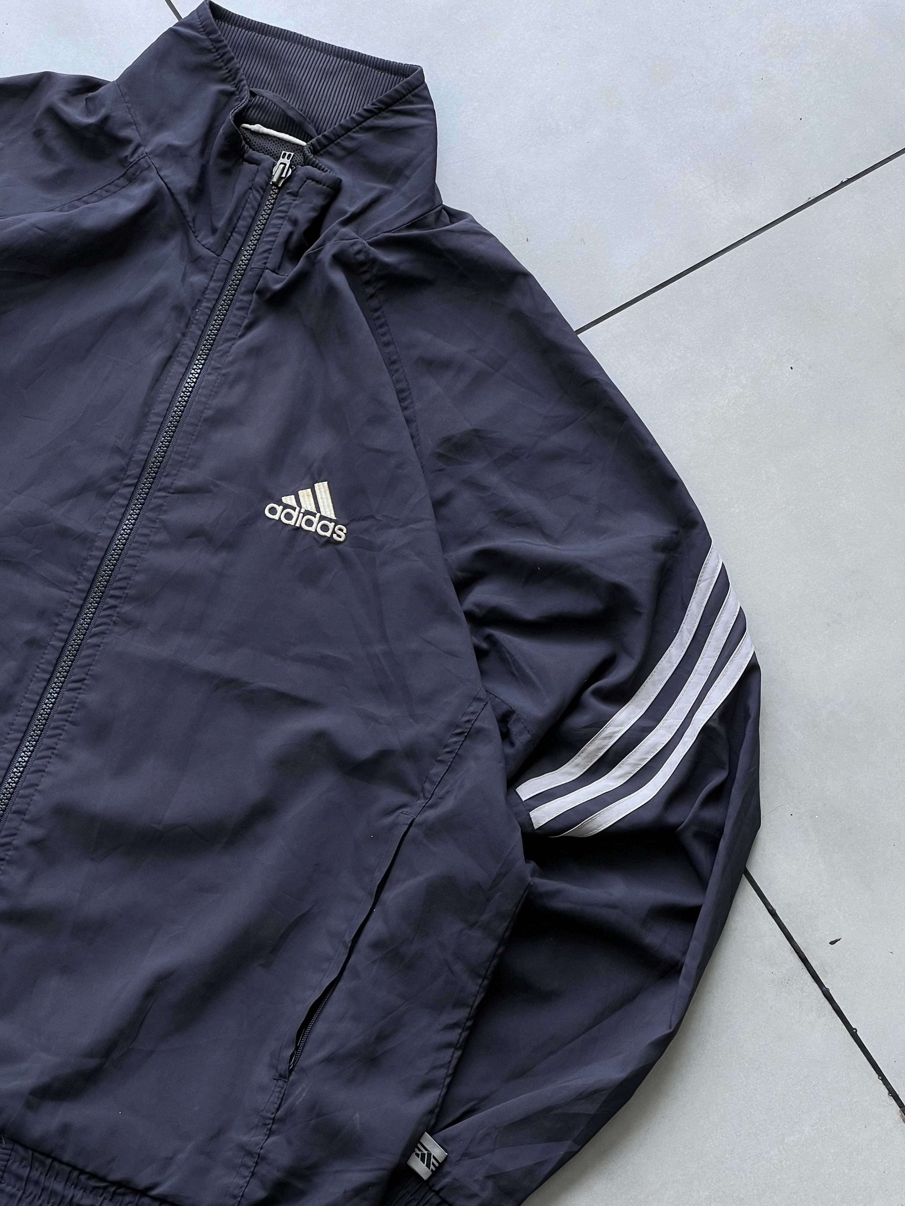 ADIDAS 1990s VTG STRIPE JACKET- L