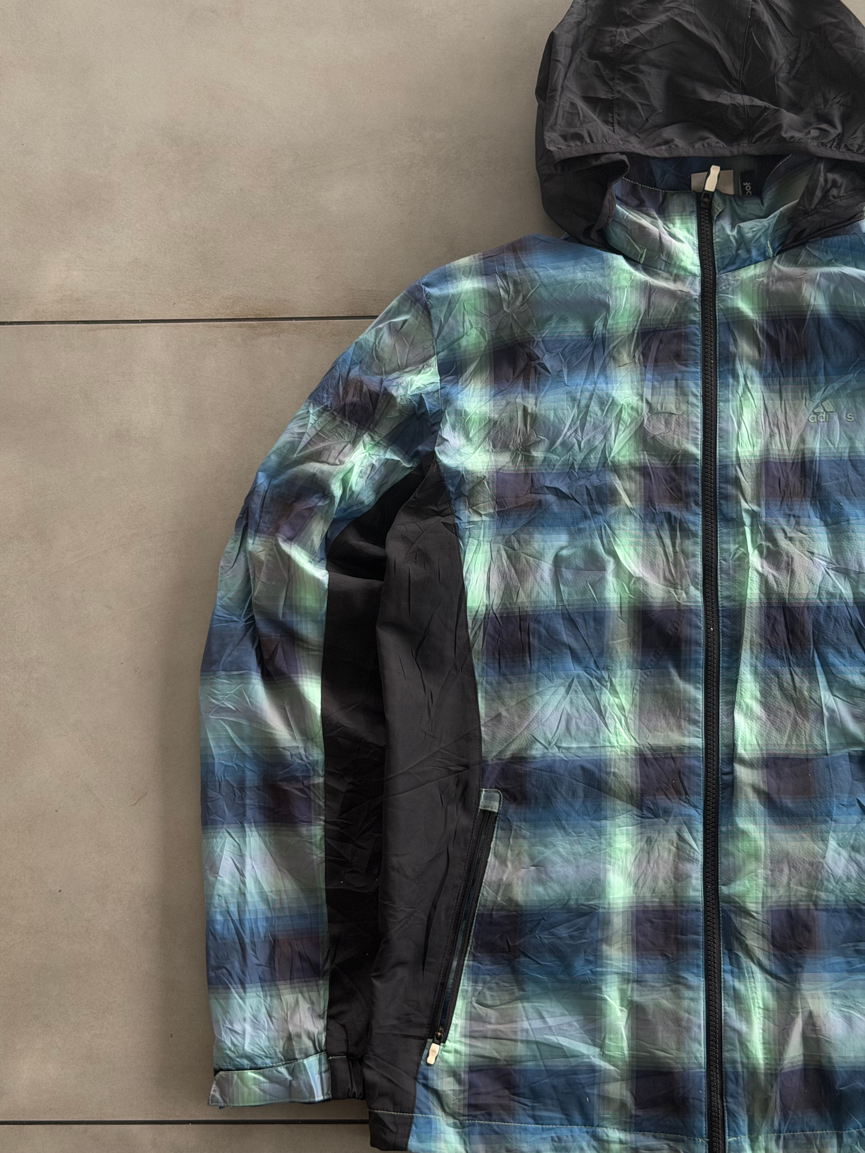 ADIDAS CHECKED VINTAGE JACKET- XL