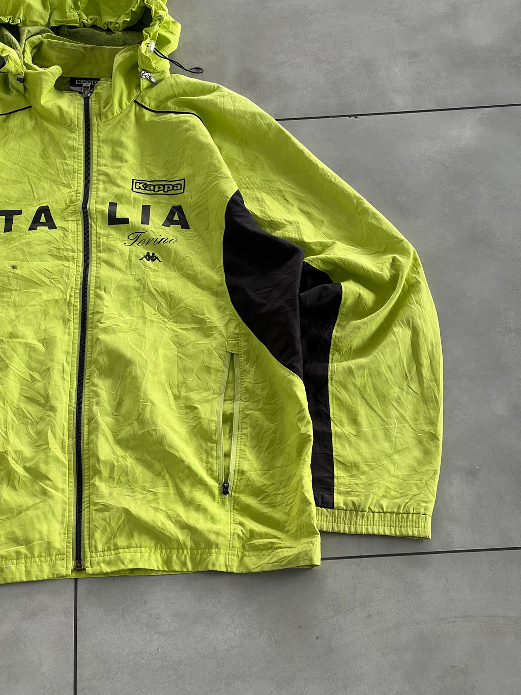 ITALIA HOODIE VTG FOOTBALL- XL