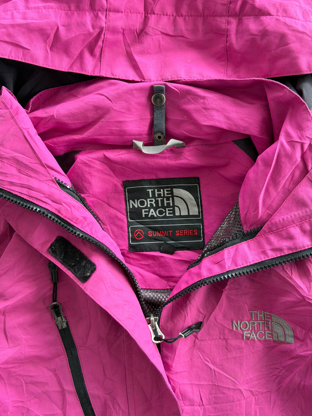 NORTH FACE HOODIE VTG JACKET- L